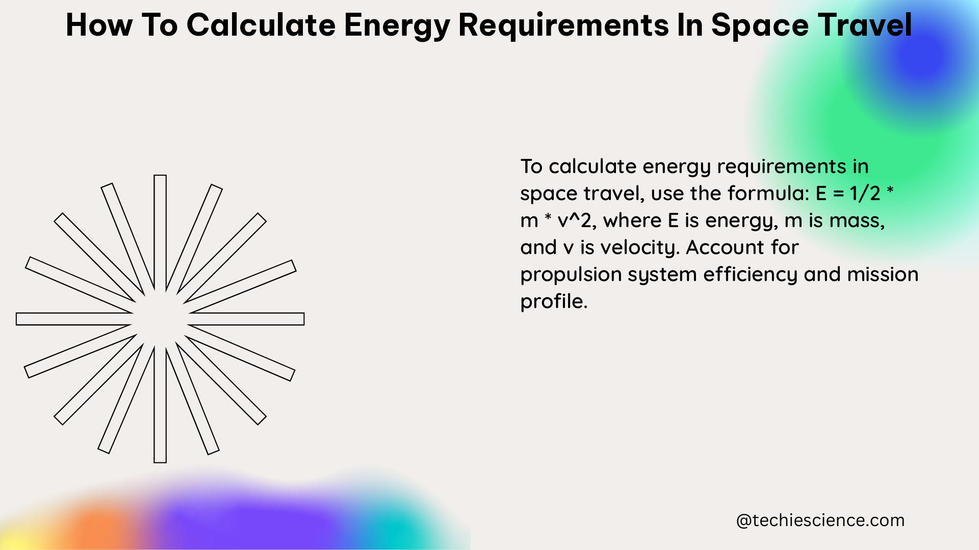 how to calculate energy requirements in space travel