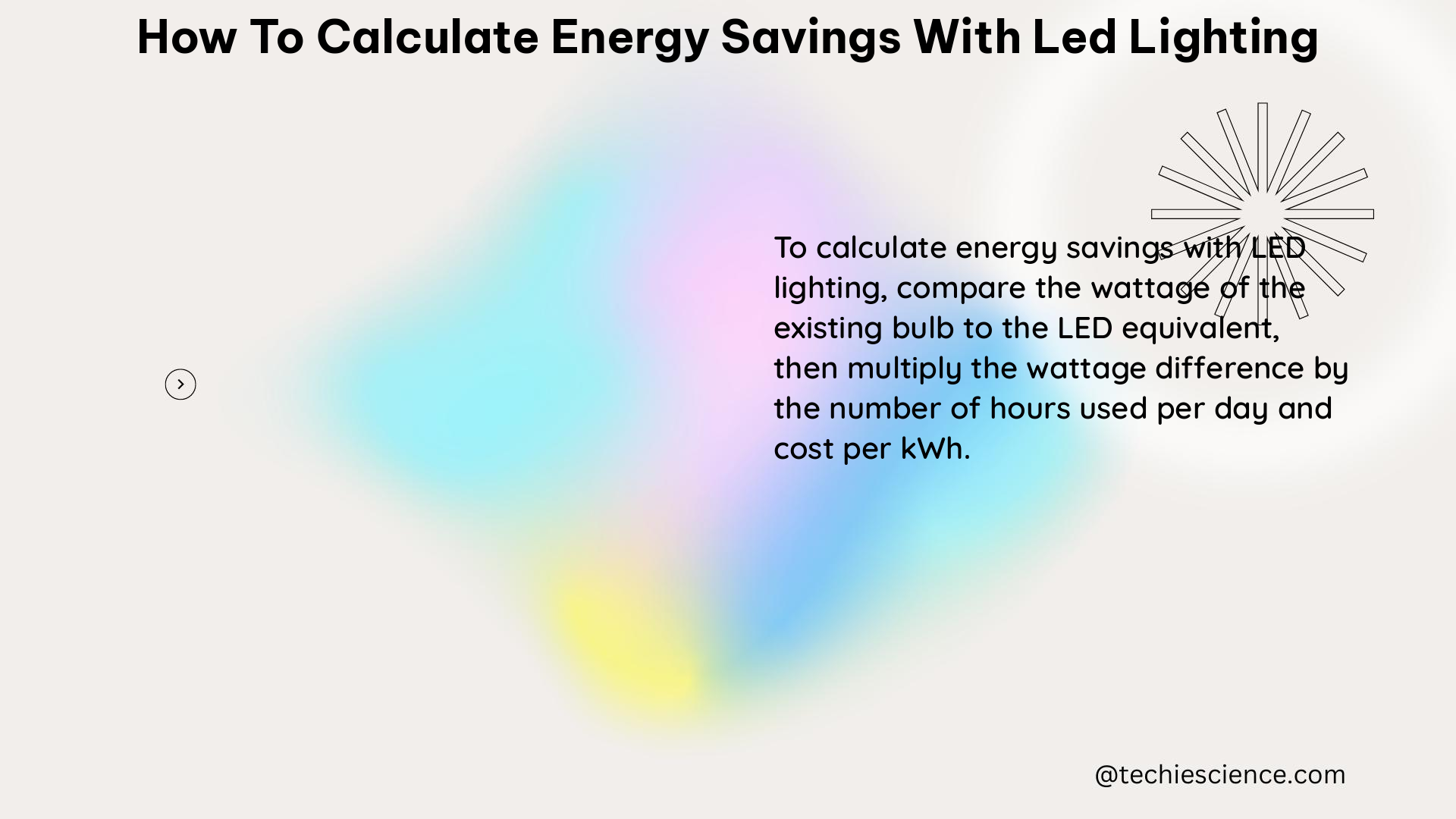 how to calculate energy savings with led lighting