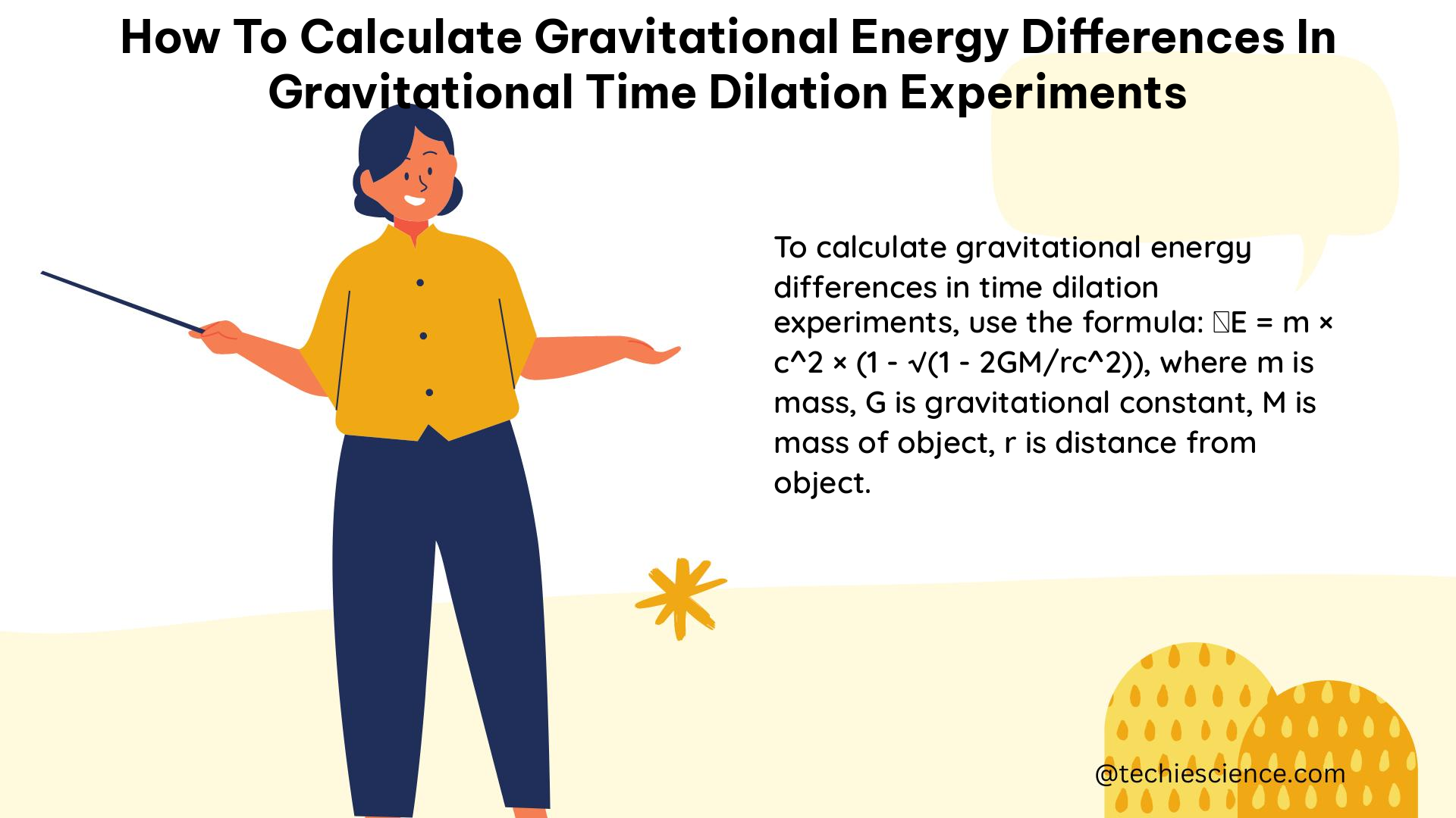 how to calculate gravitational energy differences in gravitational time dilation