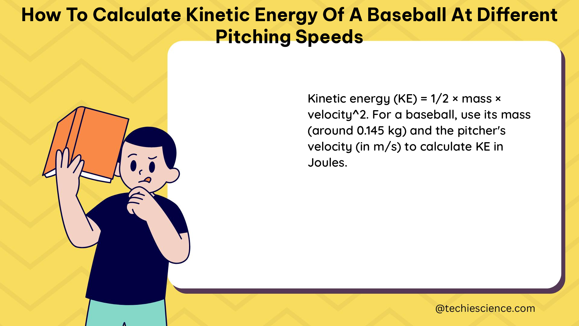 how to calculate kinetic energy of a baseball at different pitching speeds