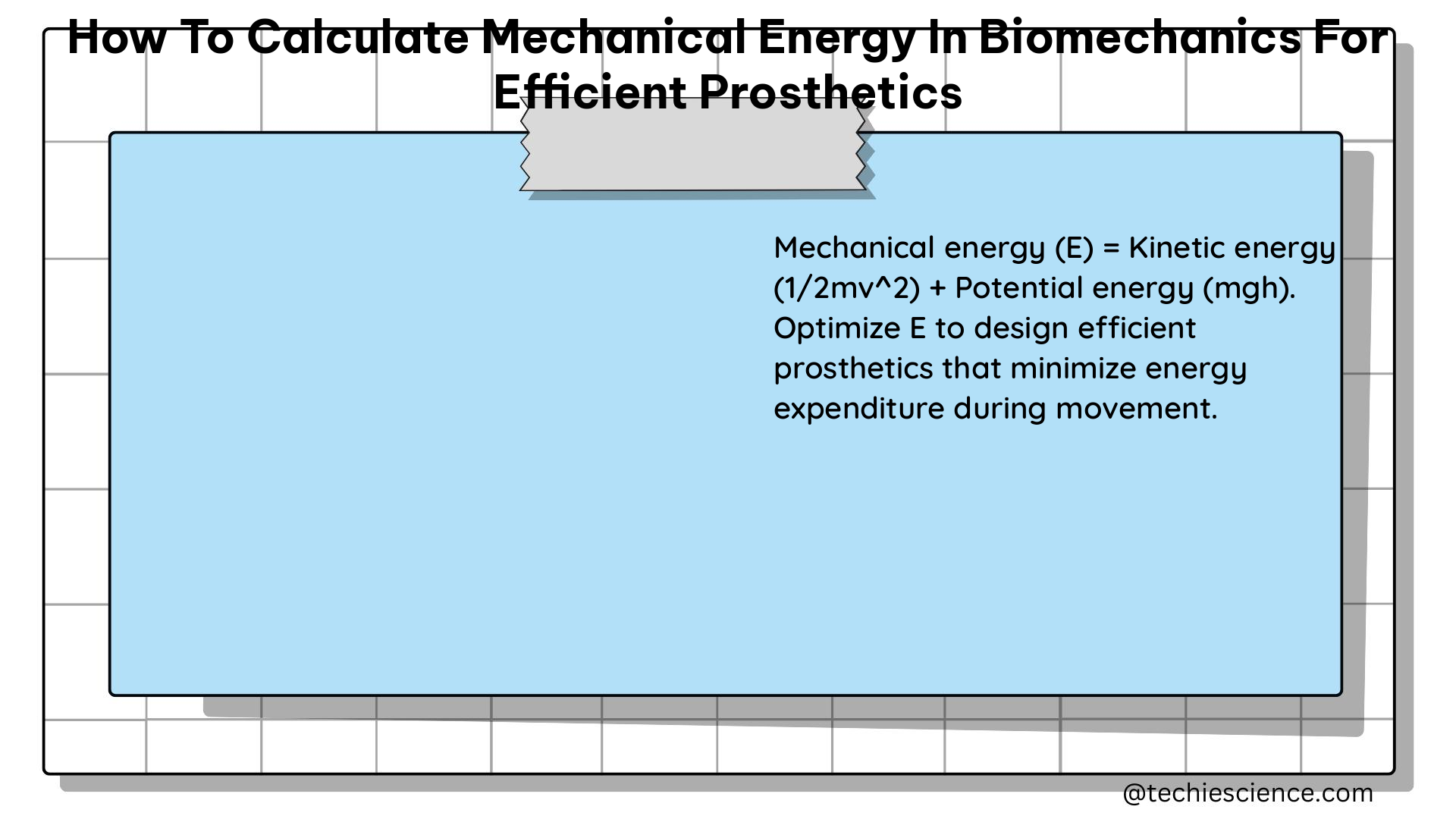 how to calculate mechanical energy in biomechanics for efficient prosthetics