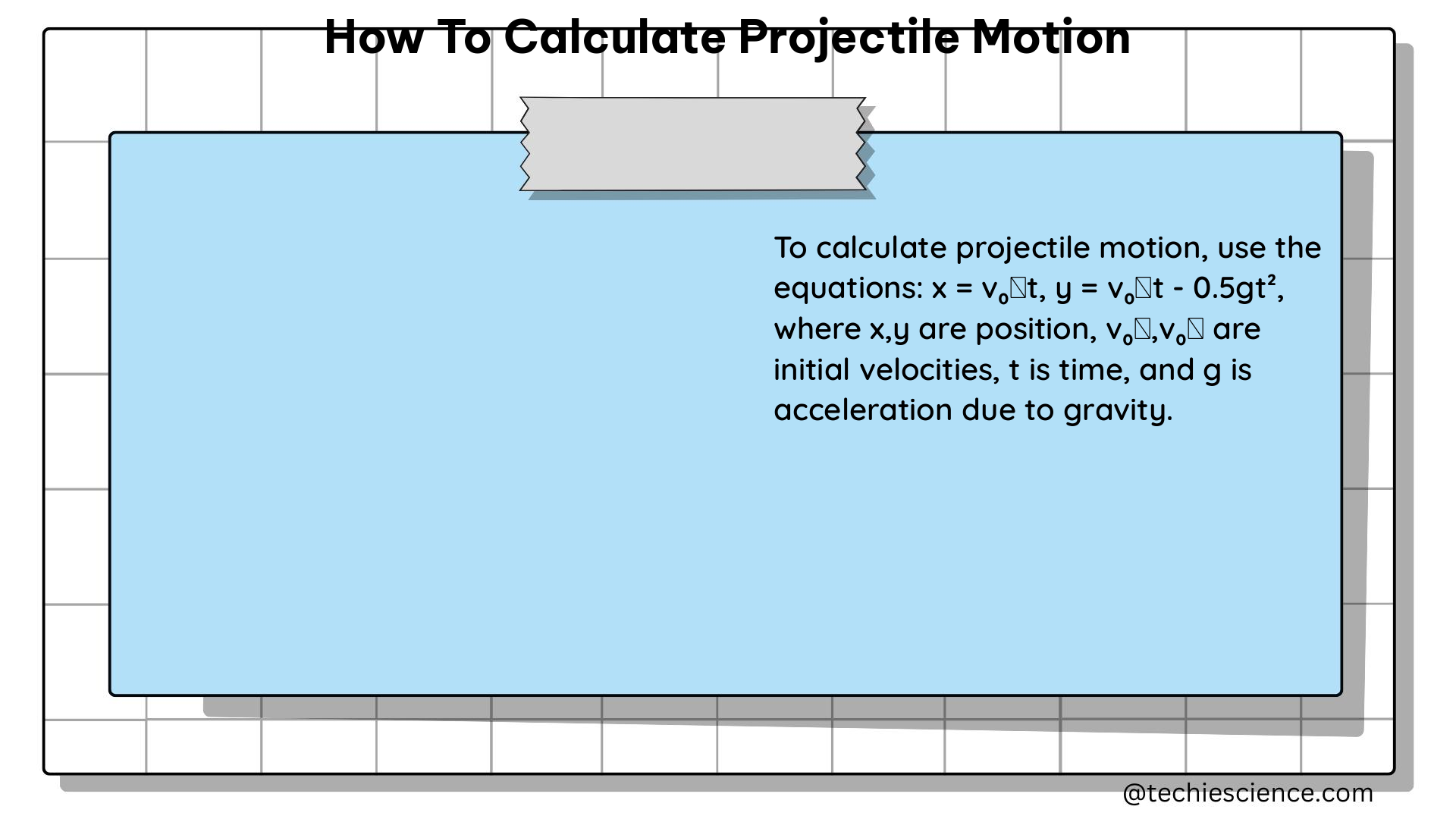 how to calculate projectile motion