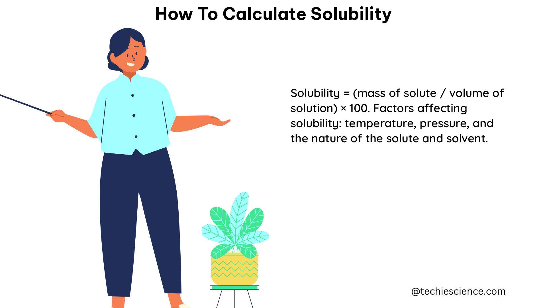 how to calculate solubility