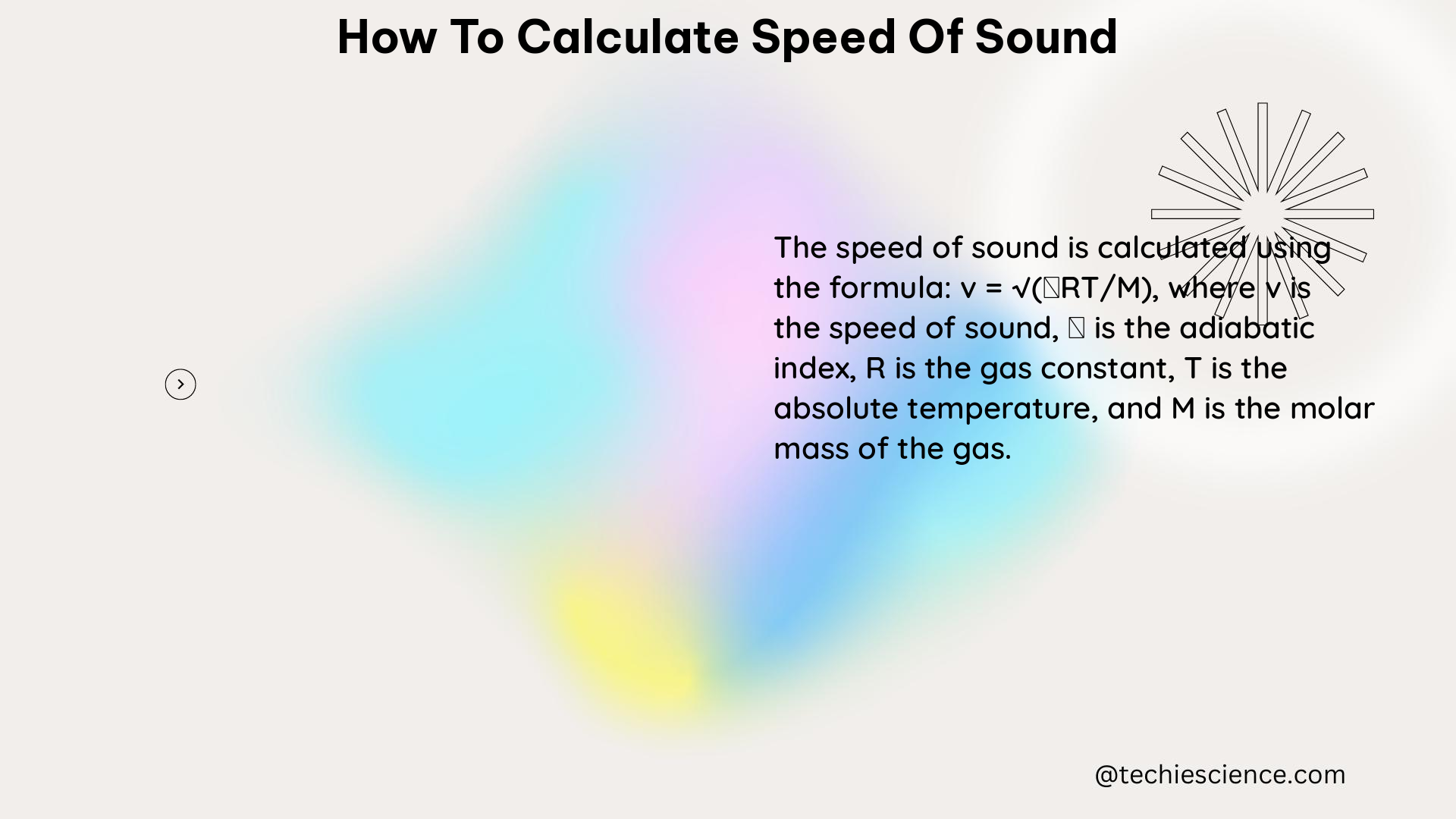 how to calculate speed of sound