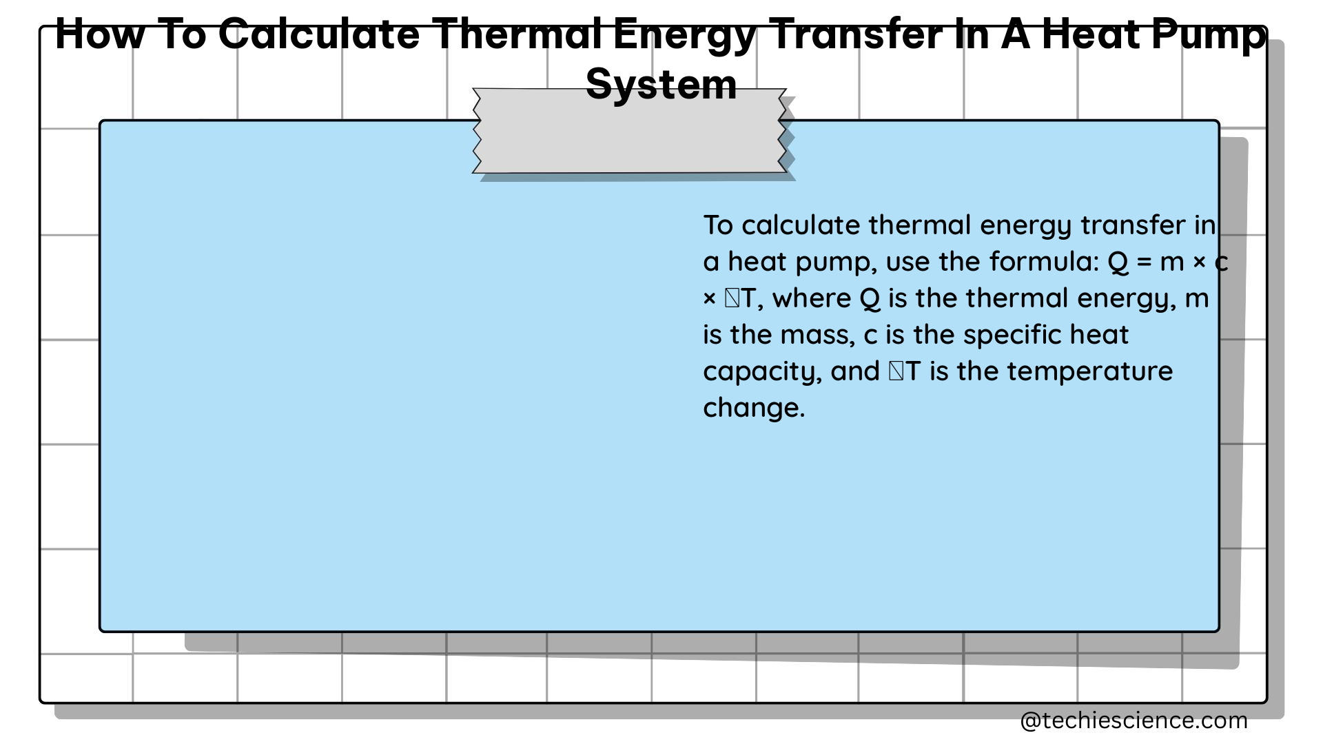 how to calculate thermal energy transfer in a heat pump system