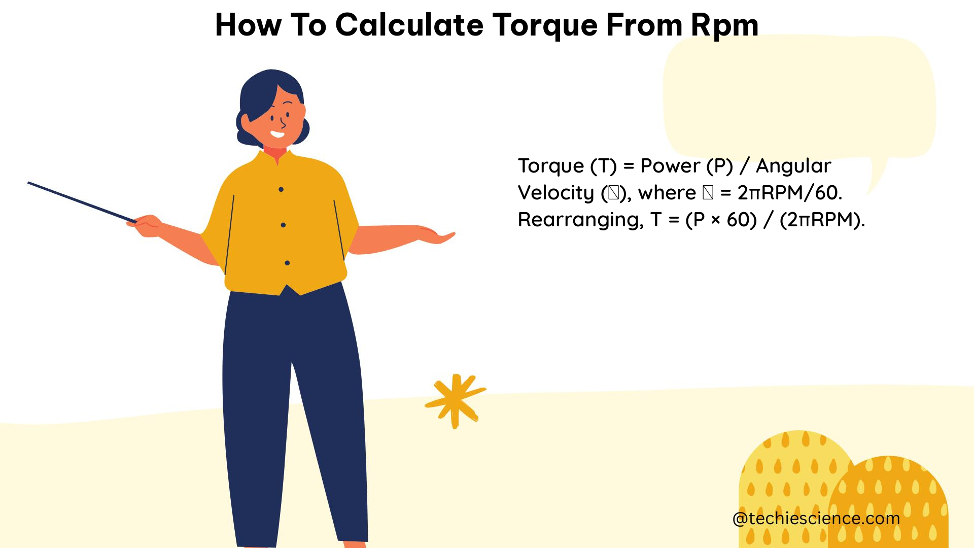 how to calculate torque from rpm