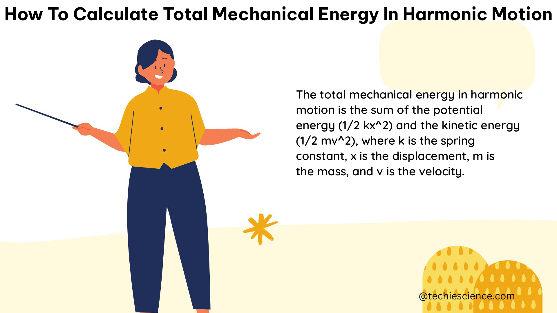 how to calculate total mechanical energy in harmonic motion