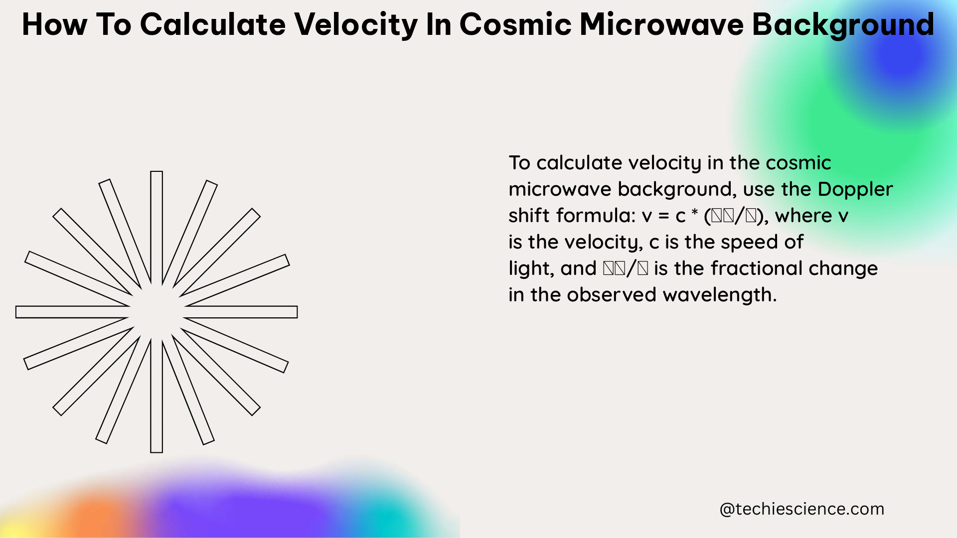 how to calculate velocity in cosmic microwave background