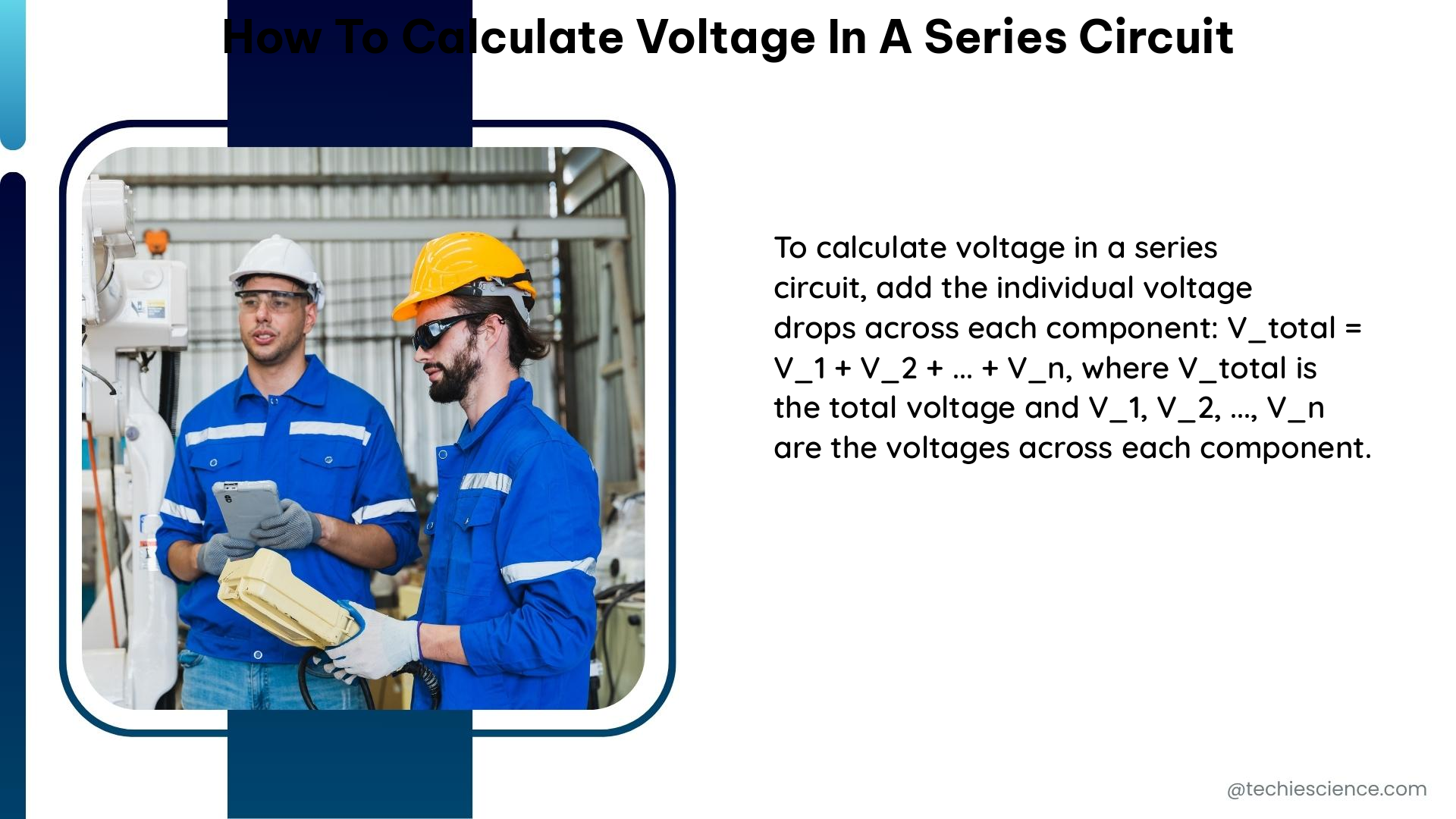 how to calculate voltage in a series circuit