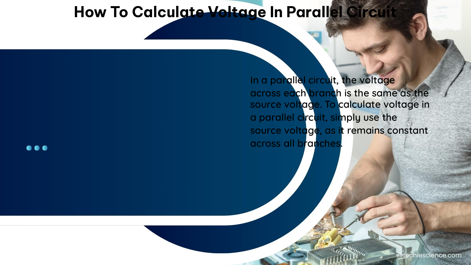 how to calculate voltage in parallel circuit