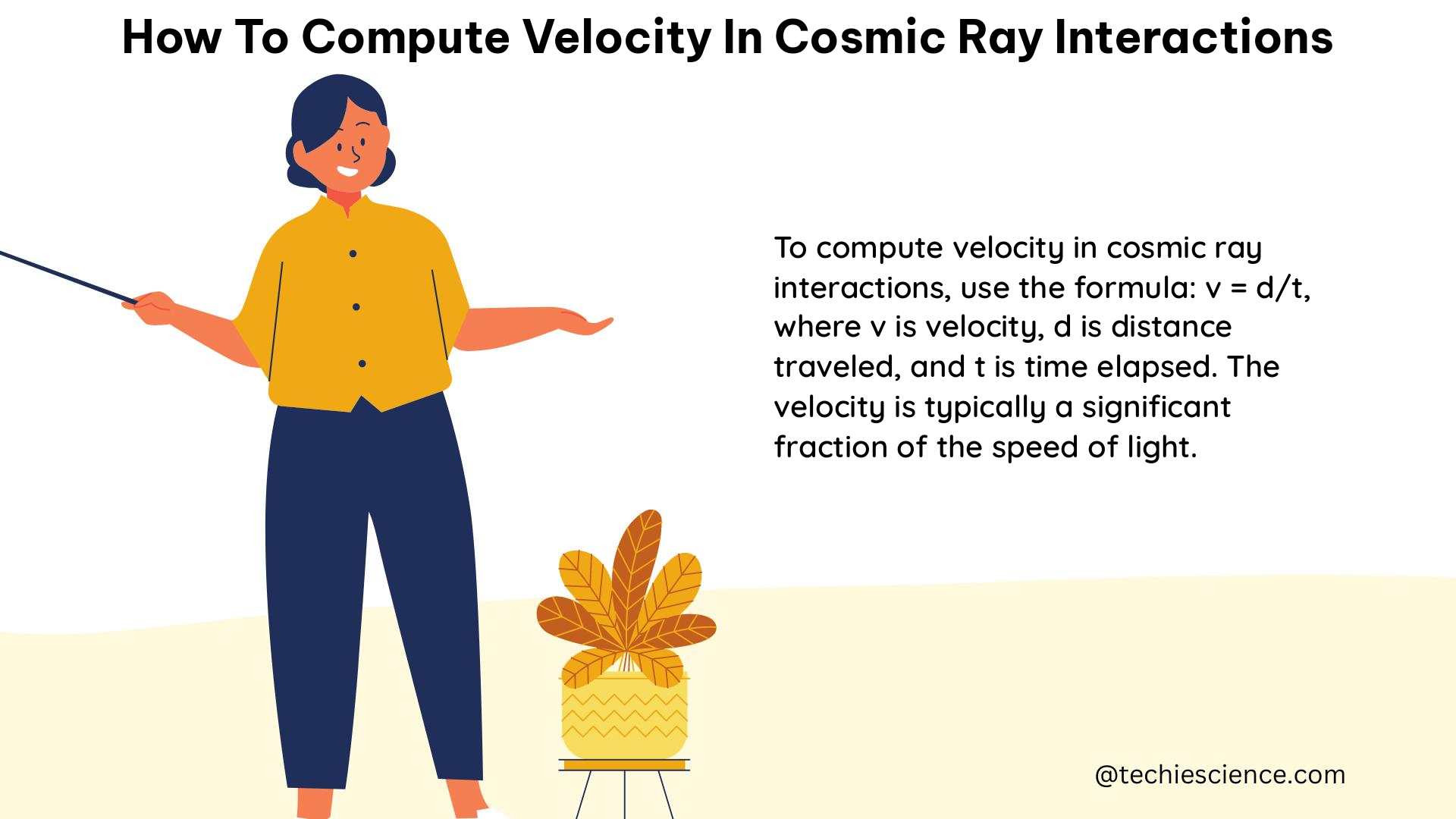 how to compute velocity in cosmic ray interactions