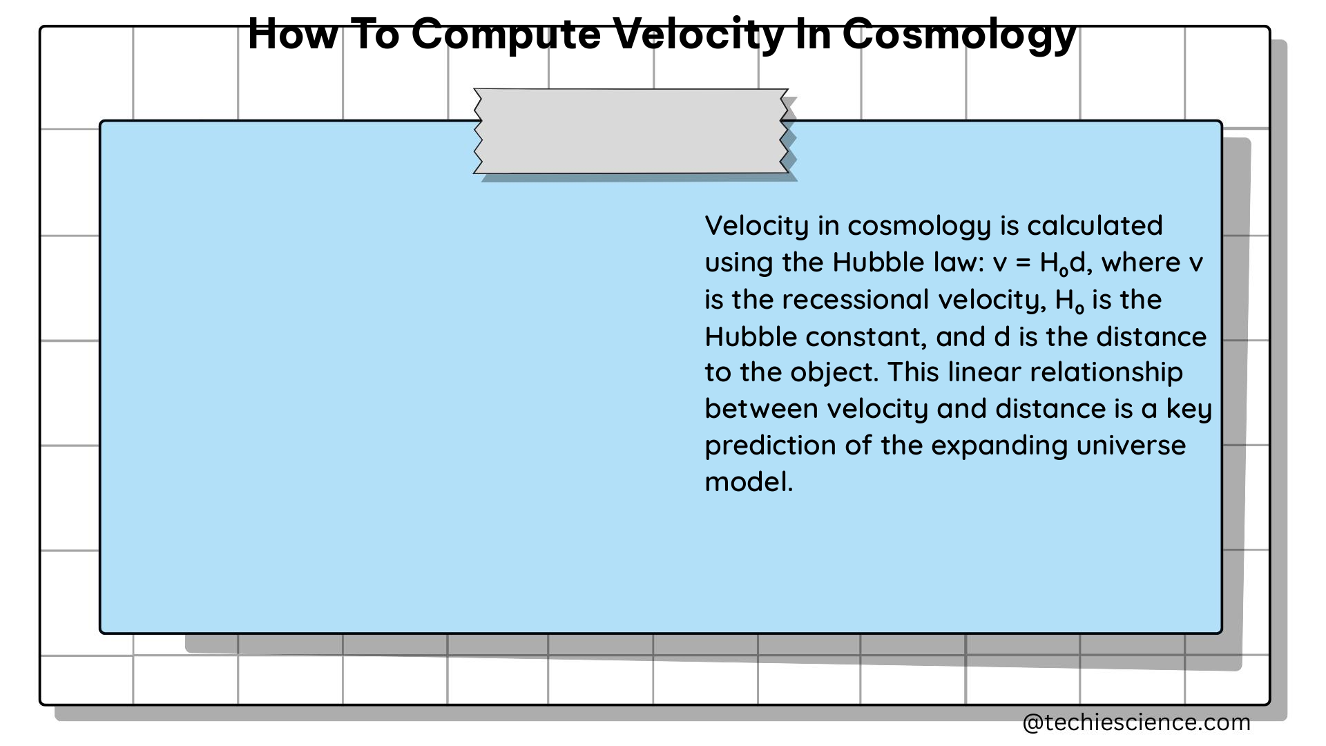 how to compute velocity in cosmology