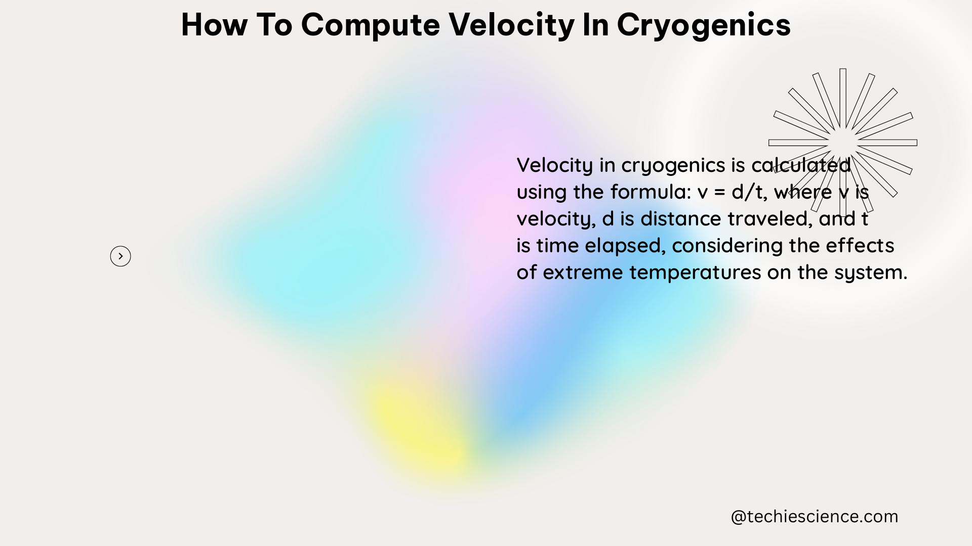 how to compute velocity in cryogenics