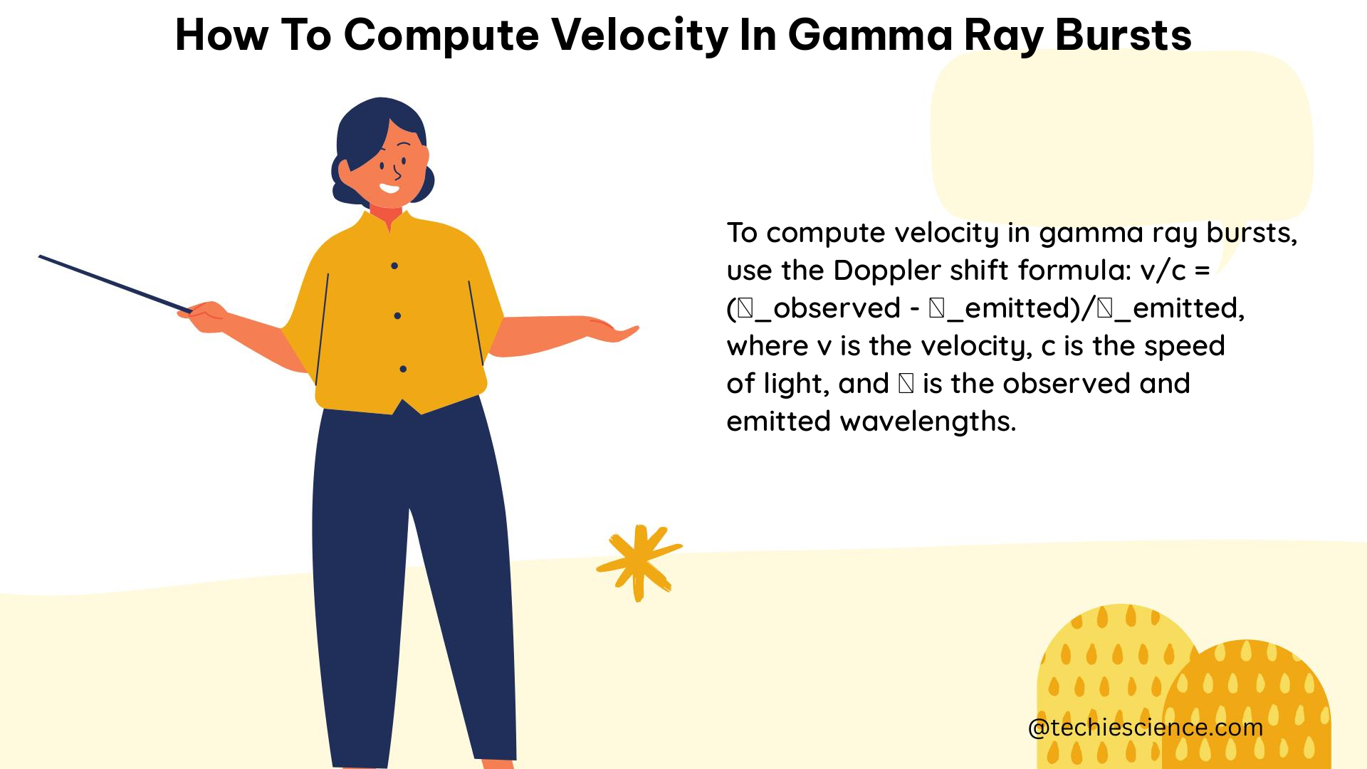 how to compute velocity in gamma ray bursts