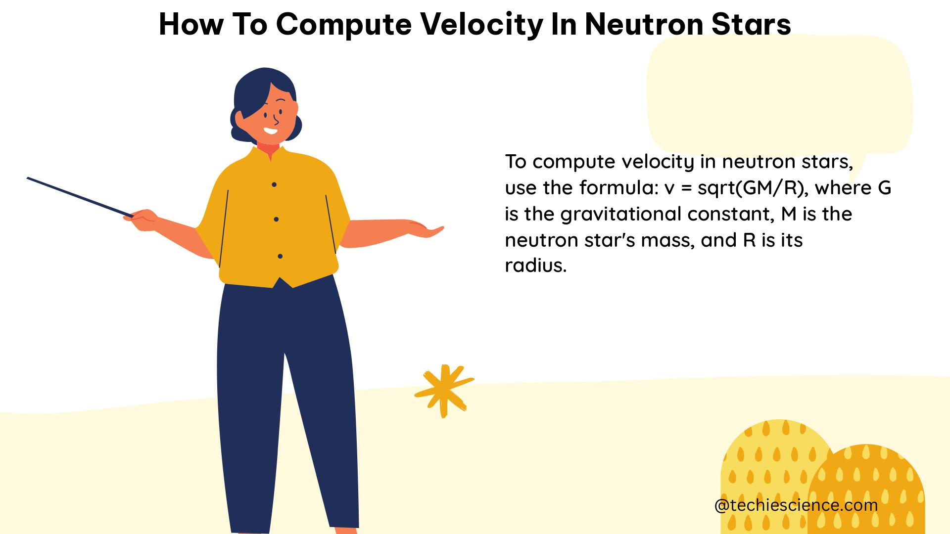 how to compute velocity in neutron stars