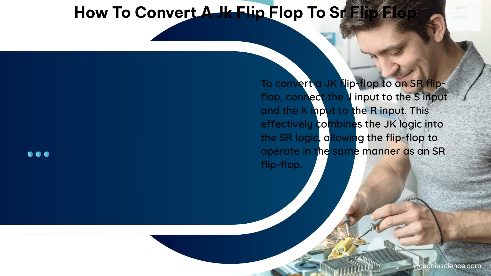 how to convert a jk flip flop to sr flip flop