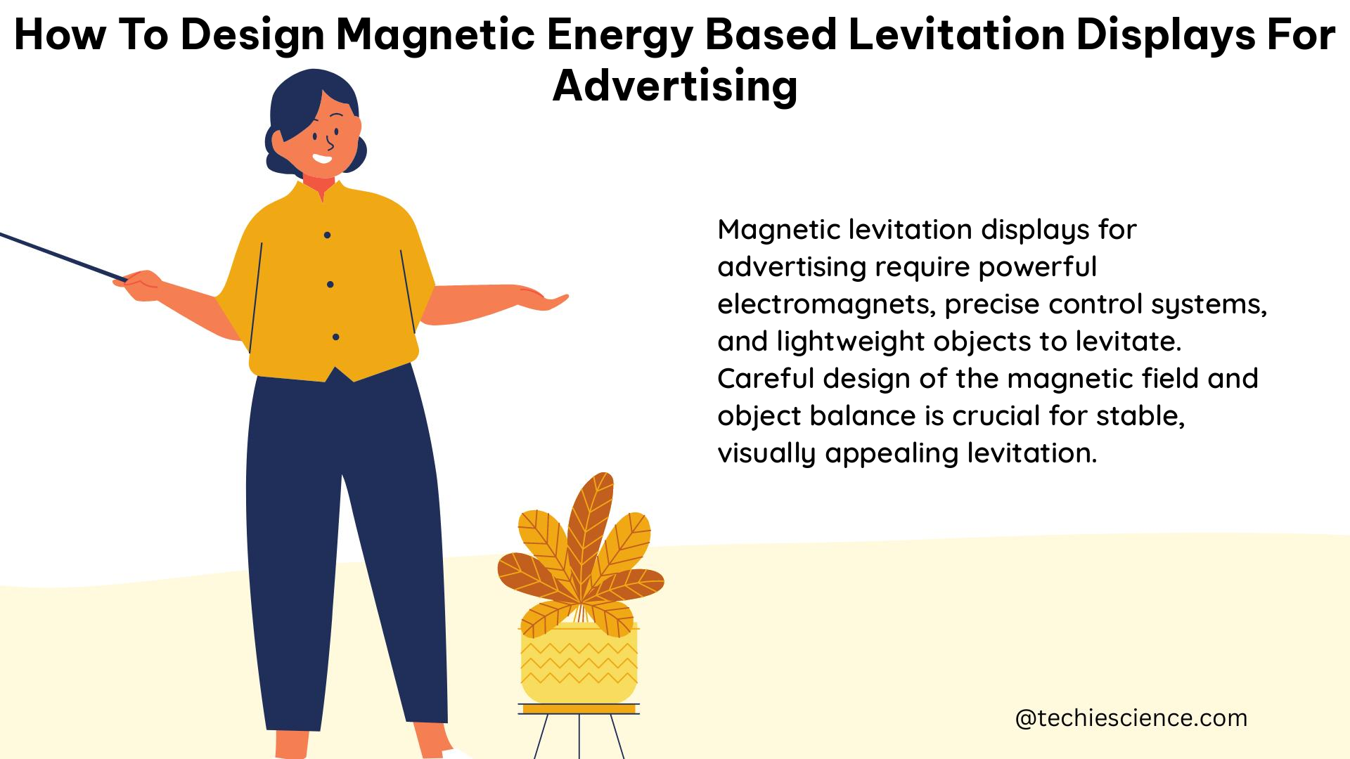 how to design magnetic energy based levitation displays for advertising