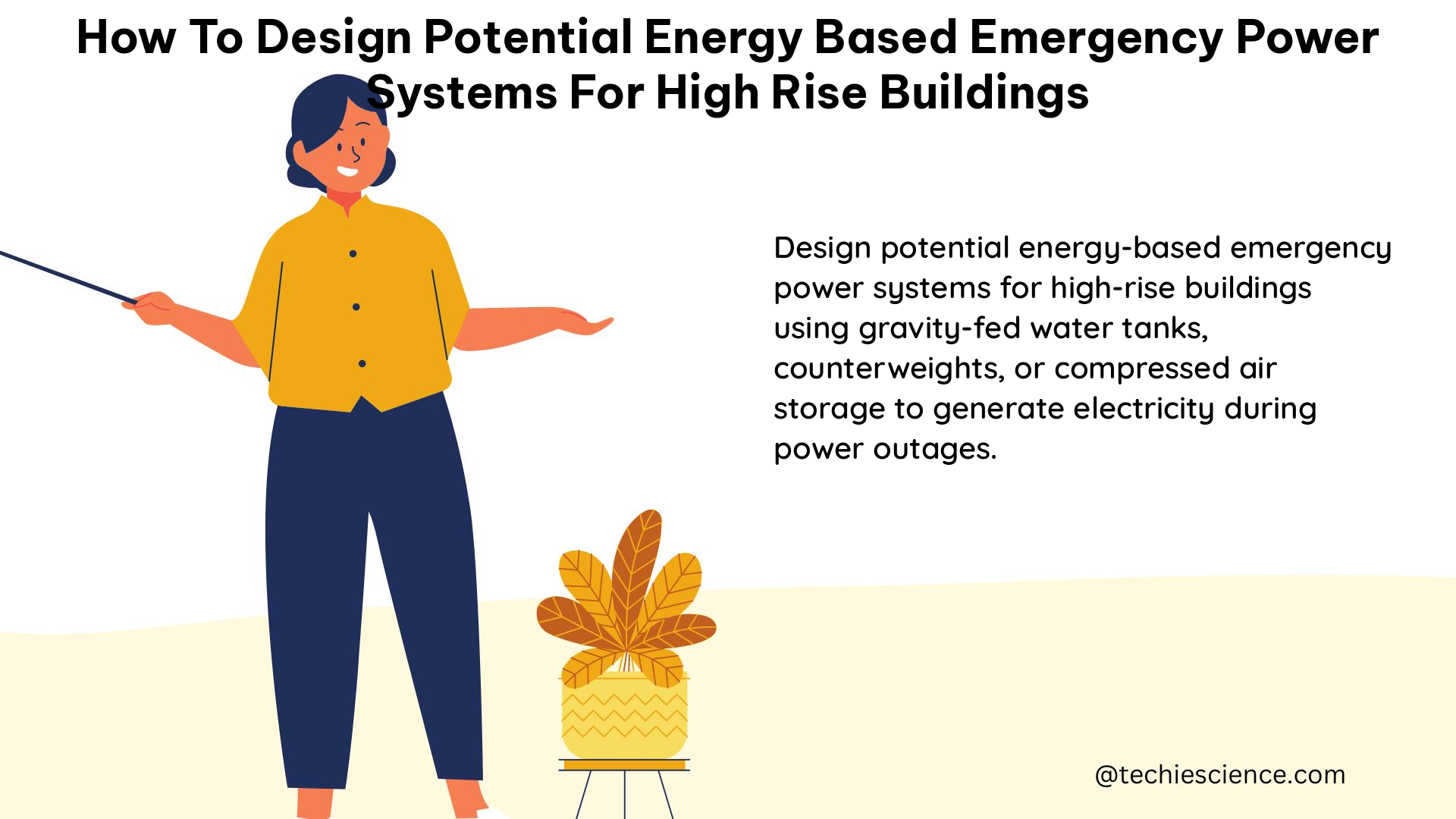 how to design potential energy based emergency power systems for high rise buildings