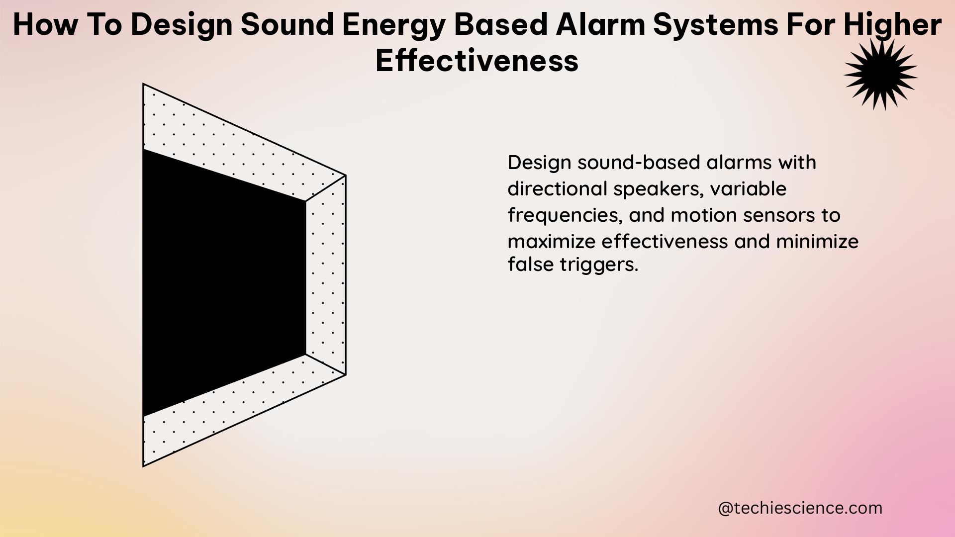 how to design sound energy based alarm systems for higher effectiveness