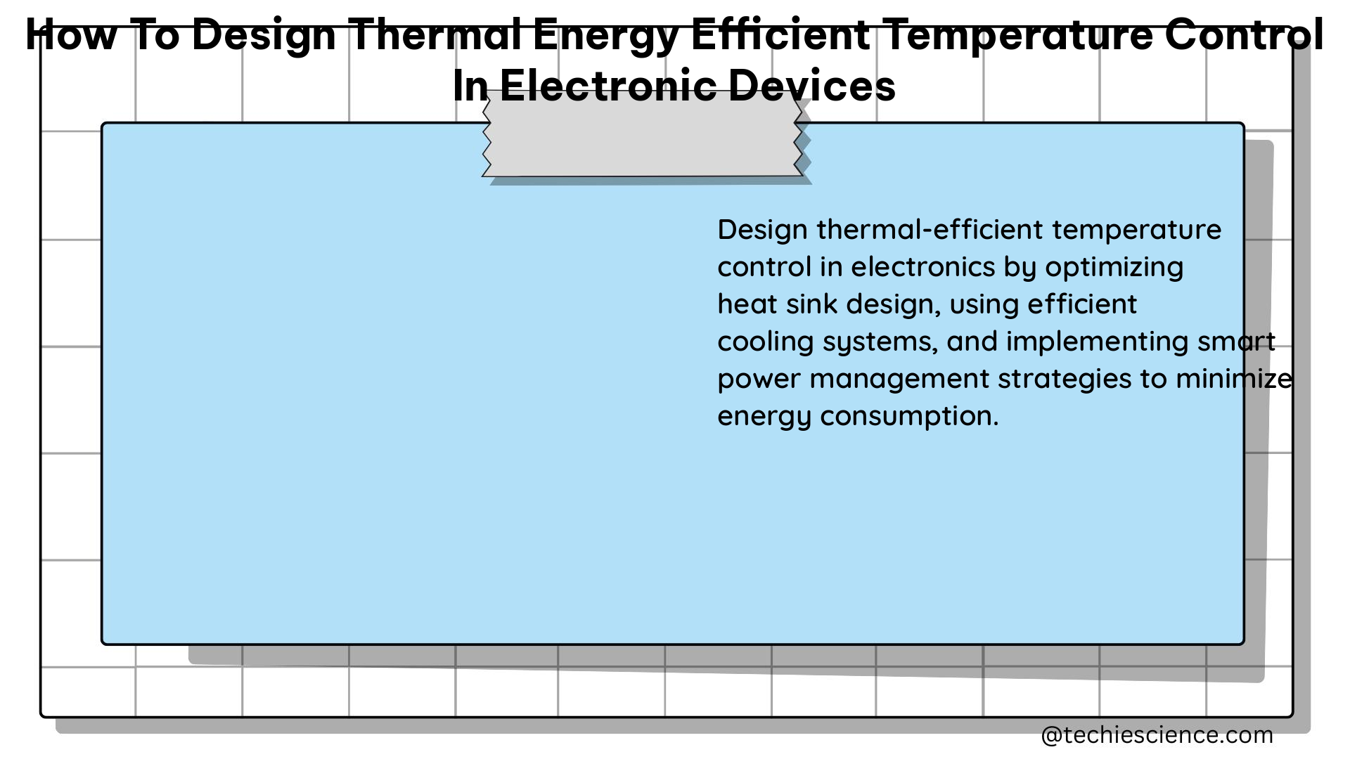 how to design thermal energy efficient temperature control in electronic devices