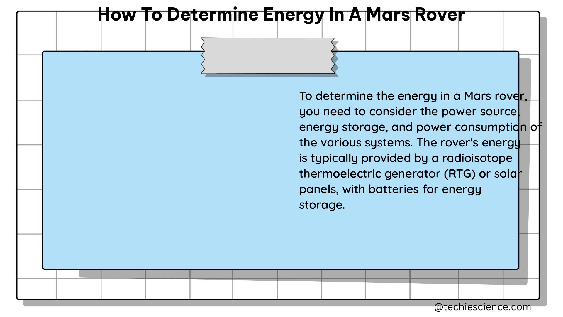 how to determine energy in a mars rover