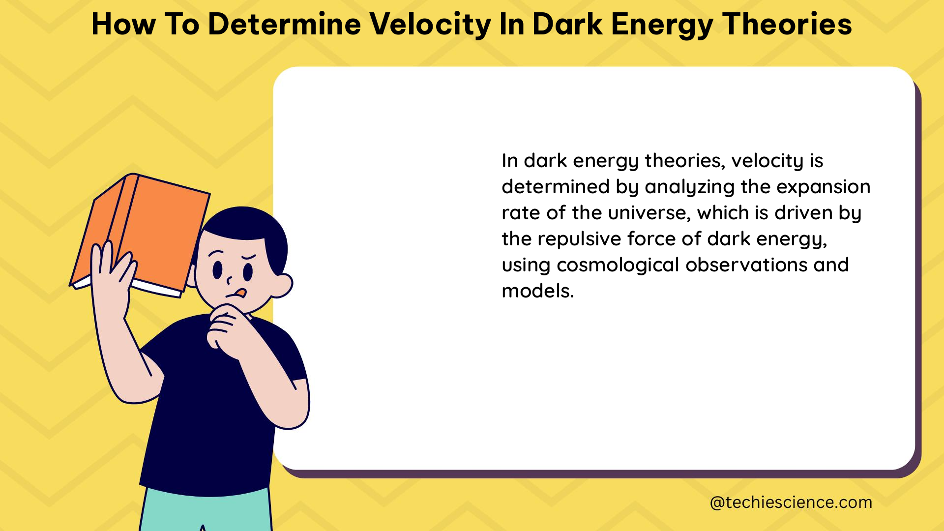 how to determine velocity in dark energy theories