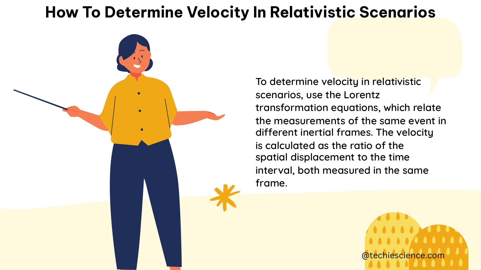 how to determine velocity in relativistic scenarios