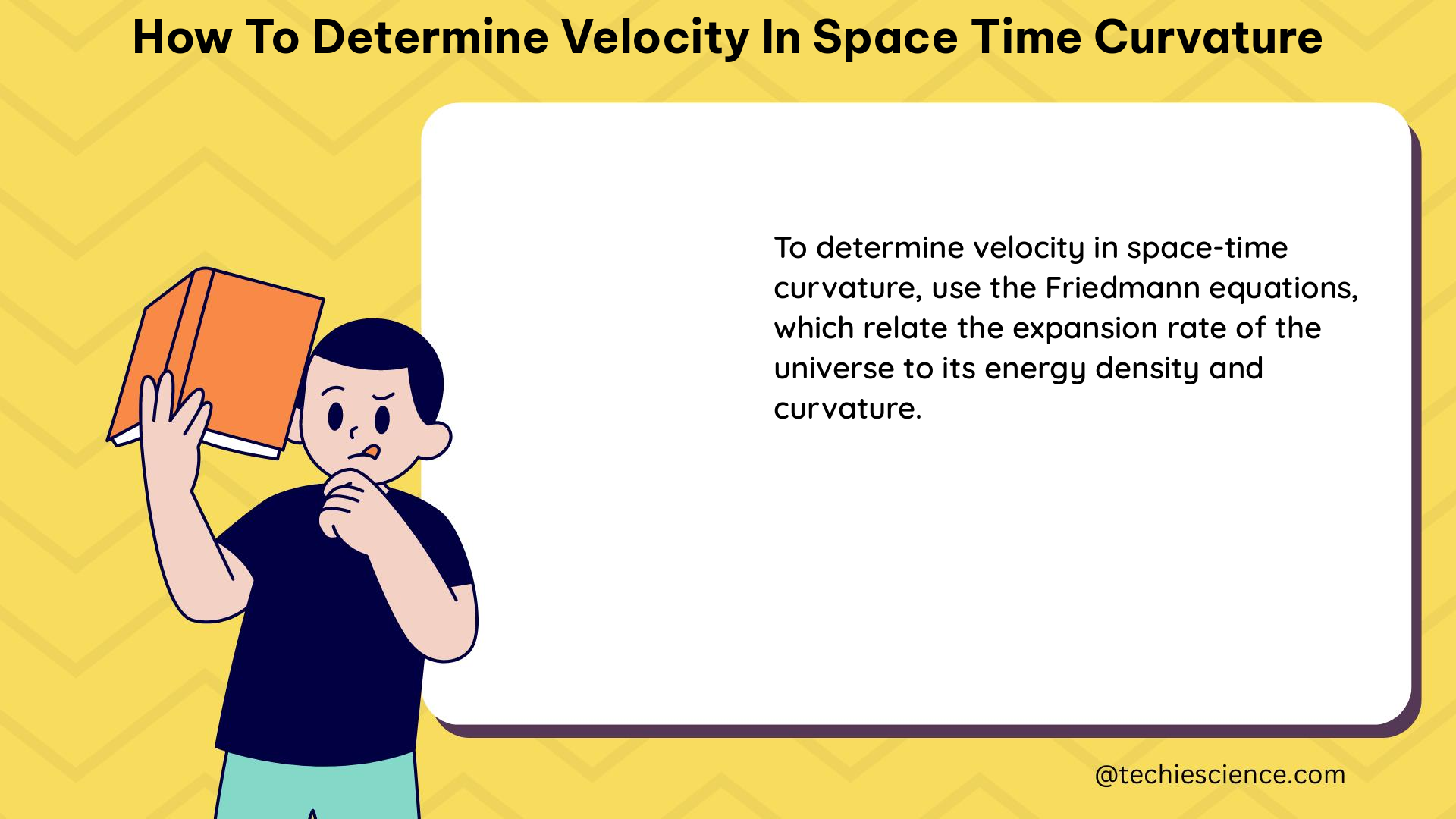 how to determine velocity in space time curvature