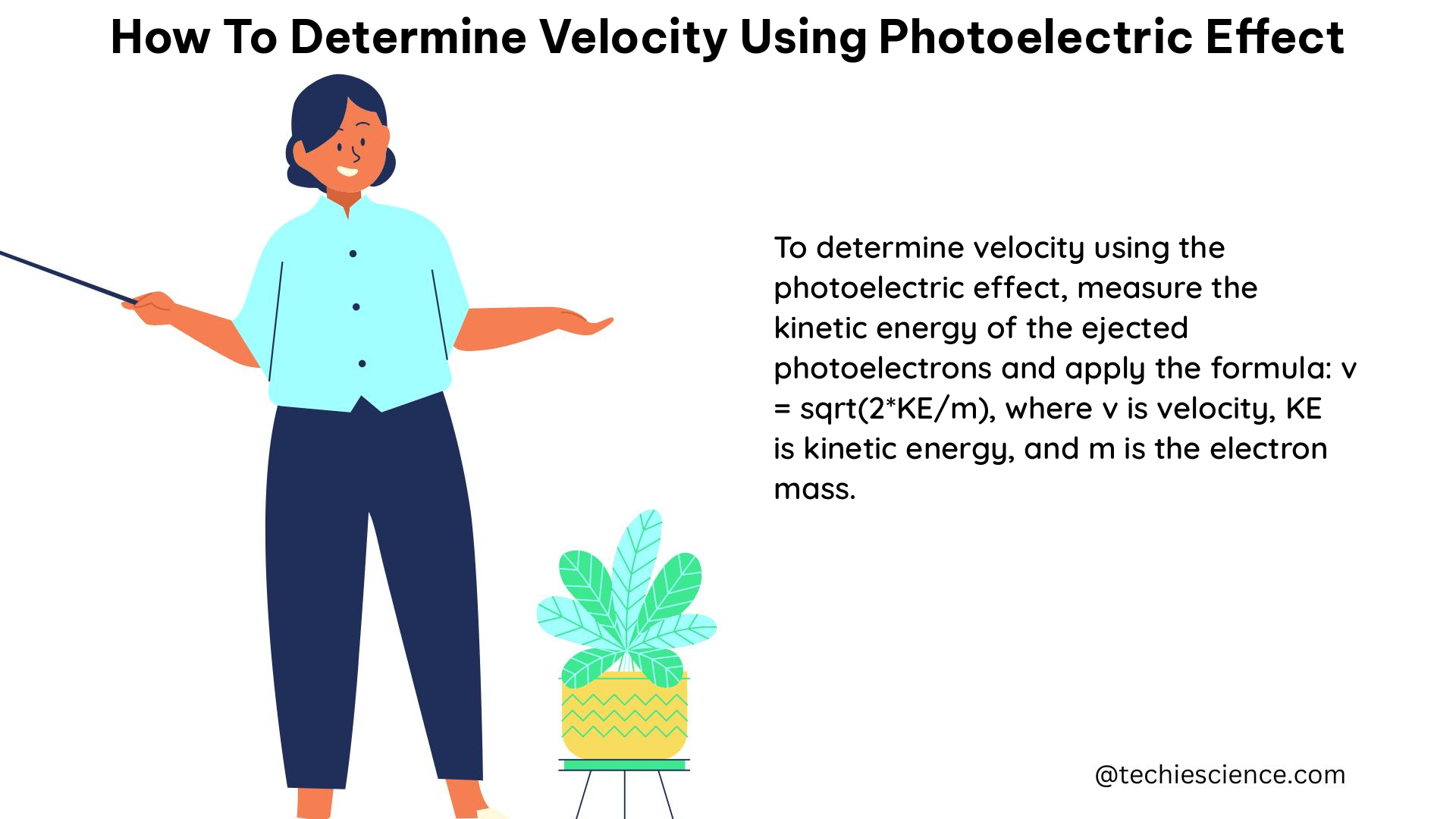 how to determine velocity using photoelectric effect