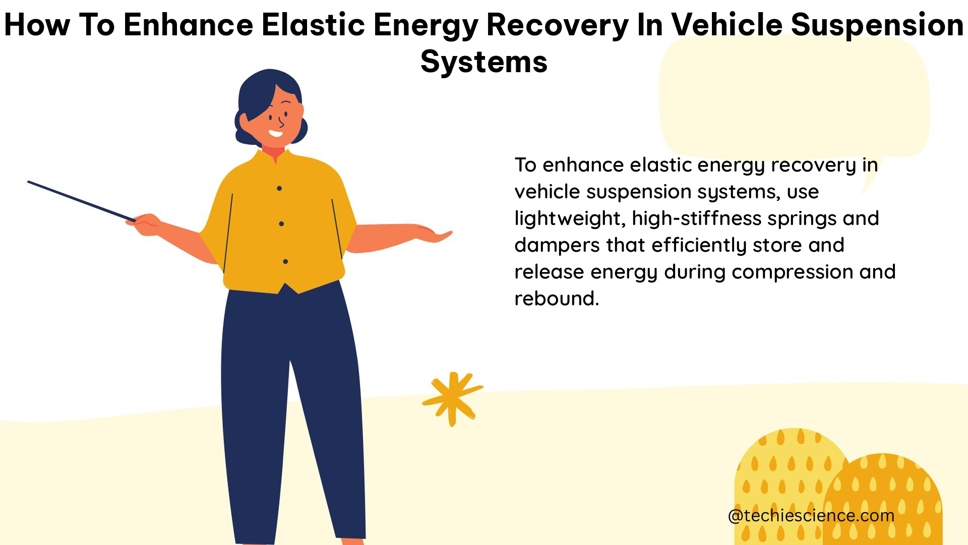 how to enhance elastic energy recovery in vehicle suspension systems