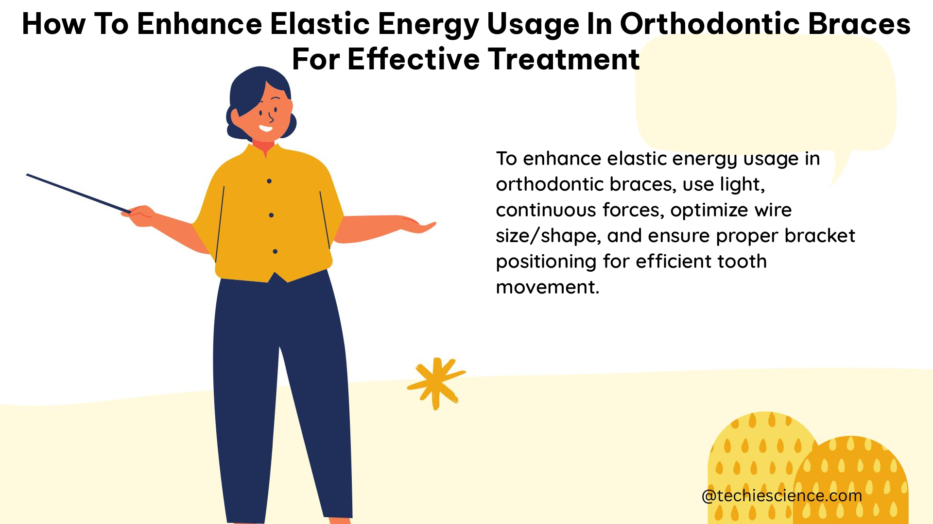 how to enhance elastic energy usage in orthodontic braces for effective treatment