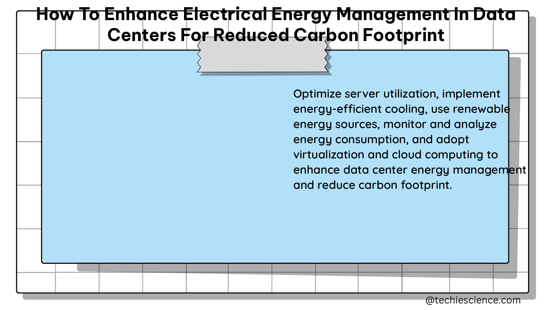 how to enhance electrical energy management in data centers for reduced carbon footprint