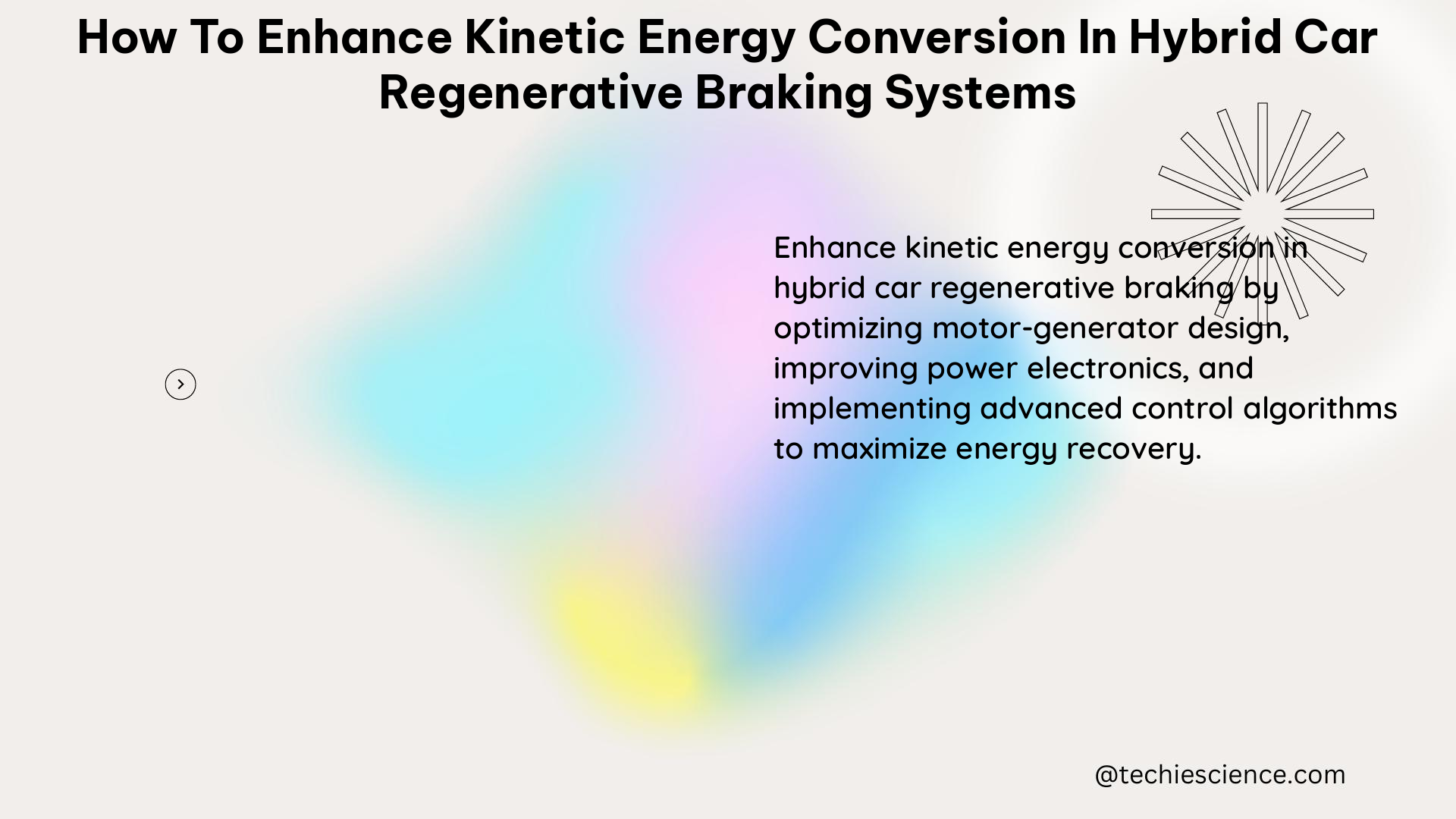 how to enhance kinetic energy conversion in hybrid car regenerative braking systems