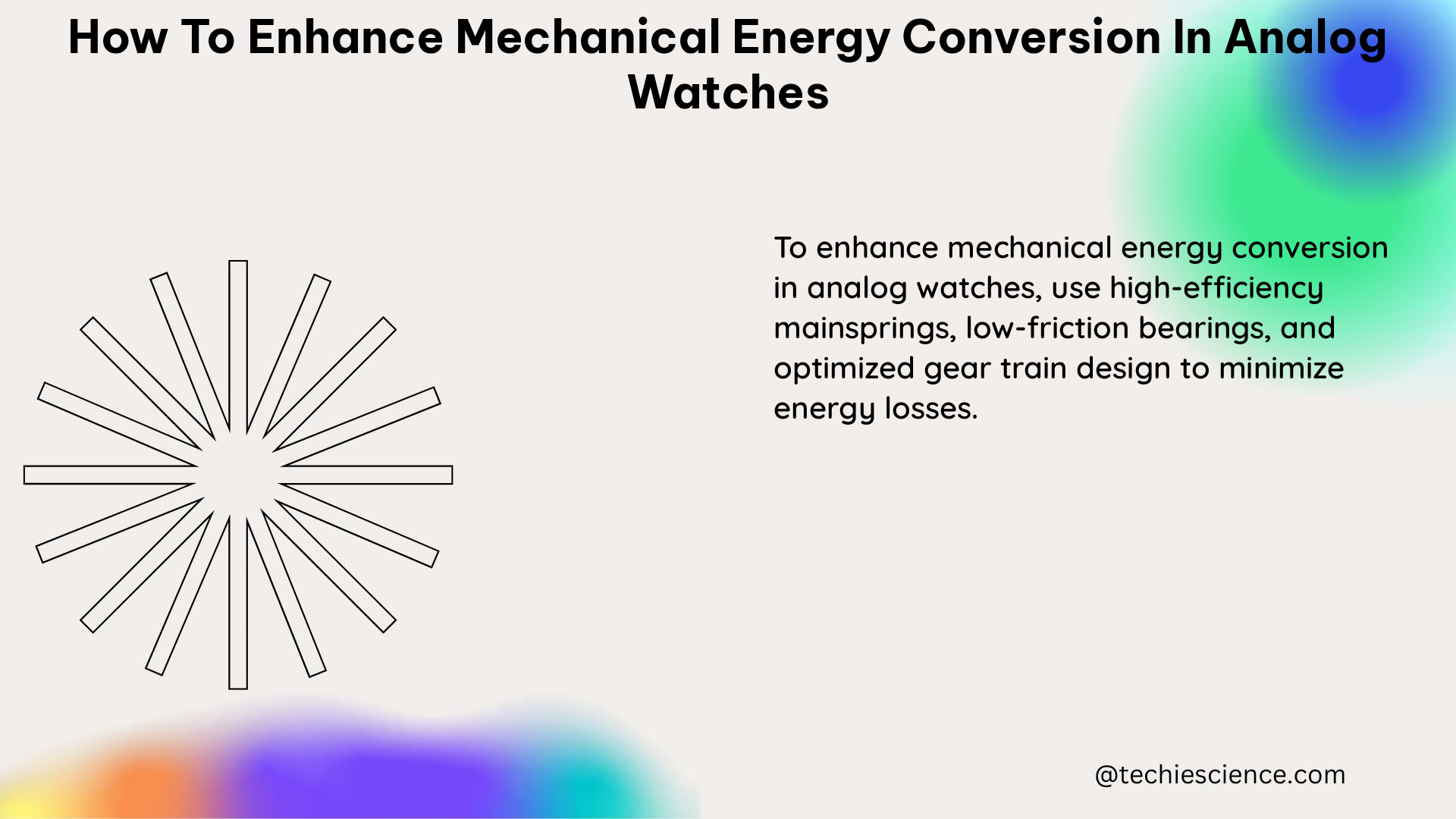 how to enhance mechanical energy conversion in analog watches