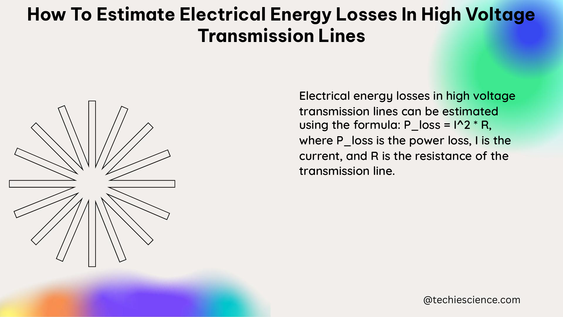 how to estimate electrical energy losses in high voltage transmission lines