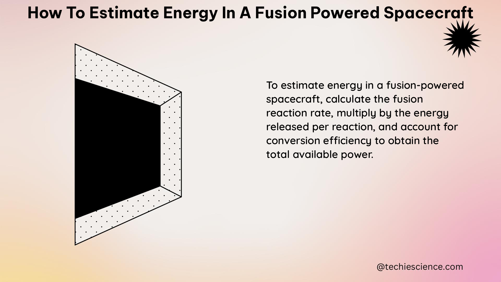 how to estimate energy in a fusion powered spacecraft