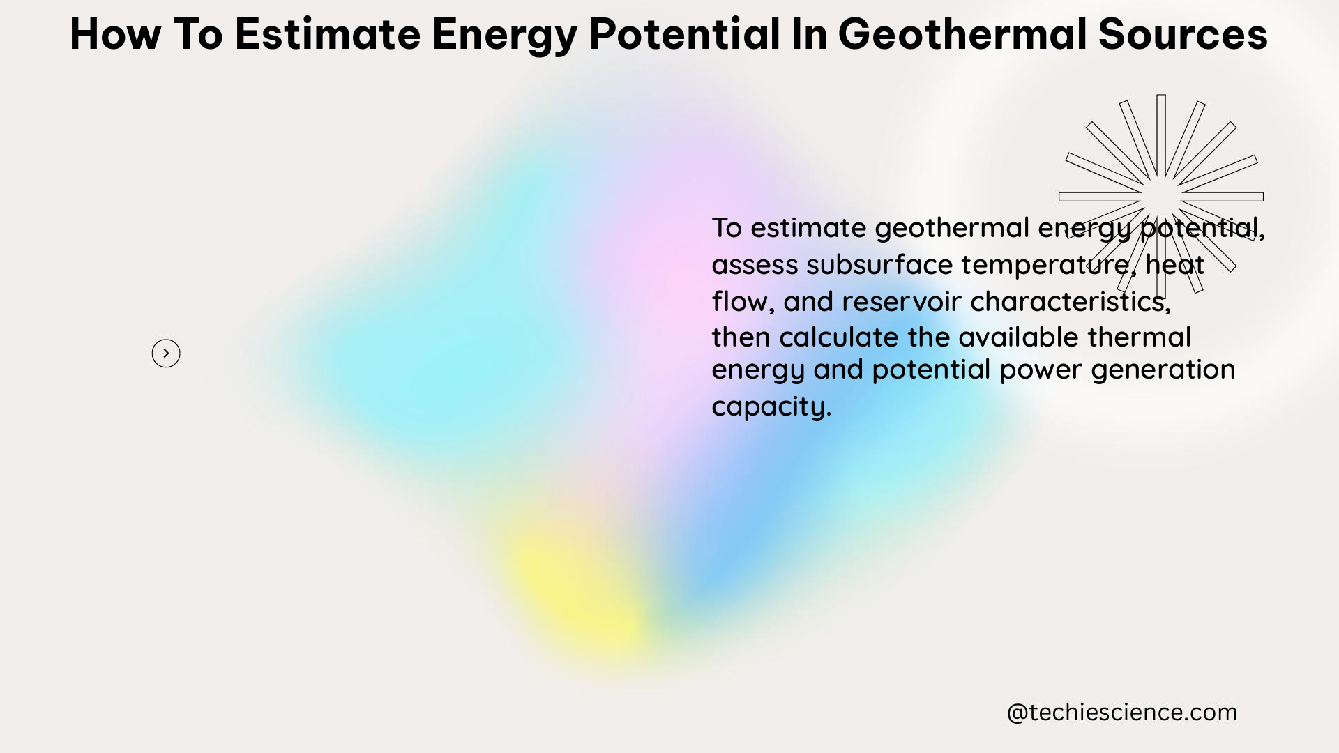 how to estimate energy potential in geothermal sources