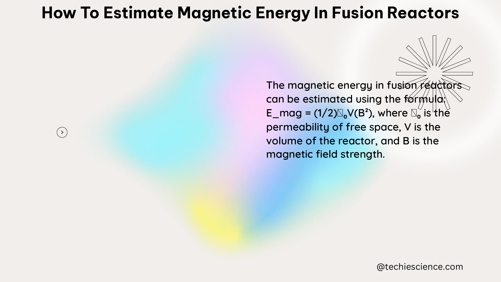 how to estimate magnetic energy in fusion reactors