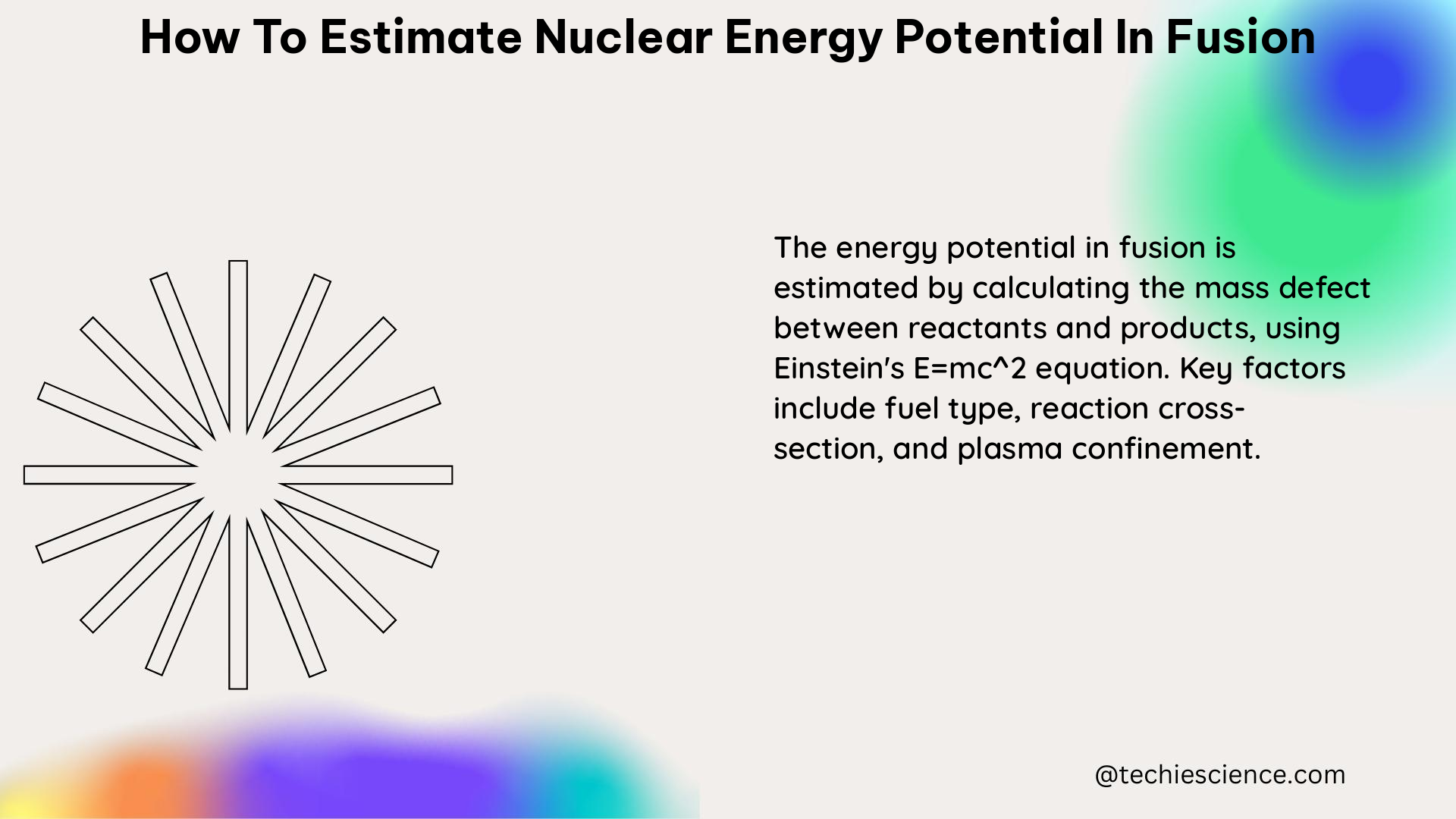 how to estimate nuclear energy potential in fusion