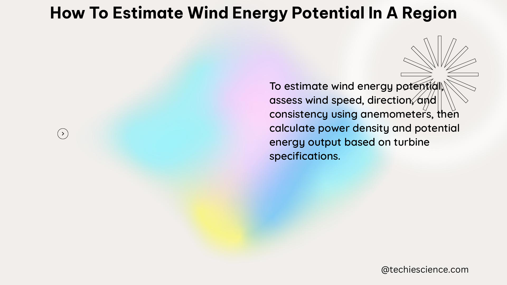 how to estimate wind energy potential in a region