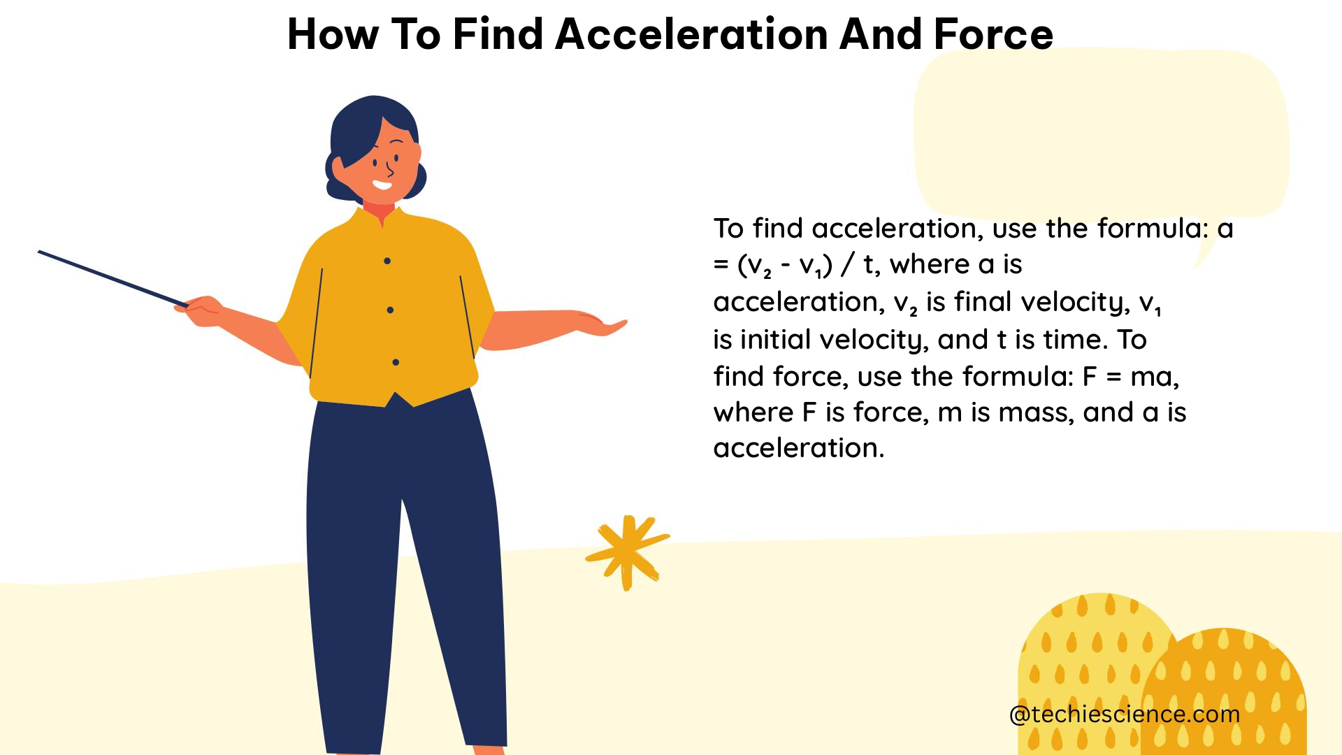 how to find acceleration and force