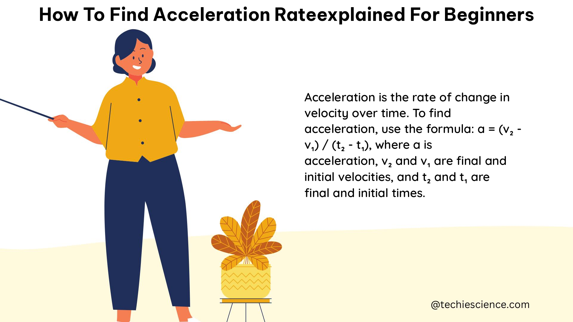 how to find acceleration rateexplained for beginners