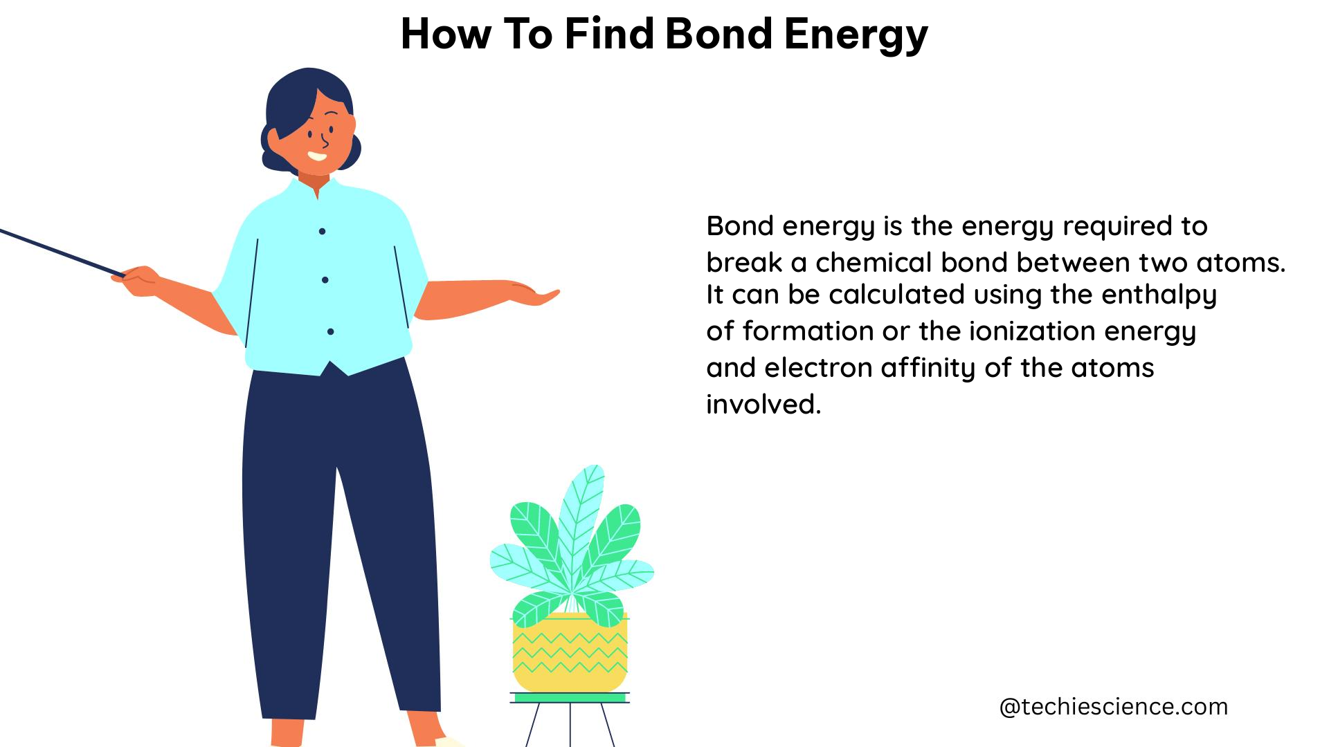 how to find bond energy