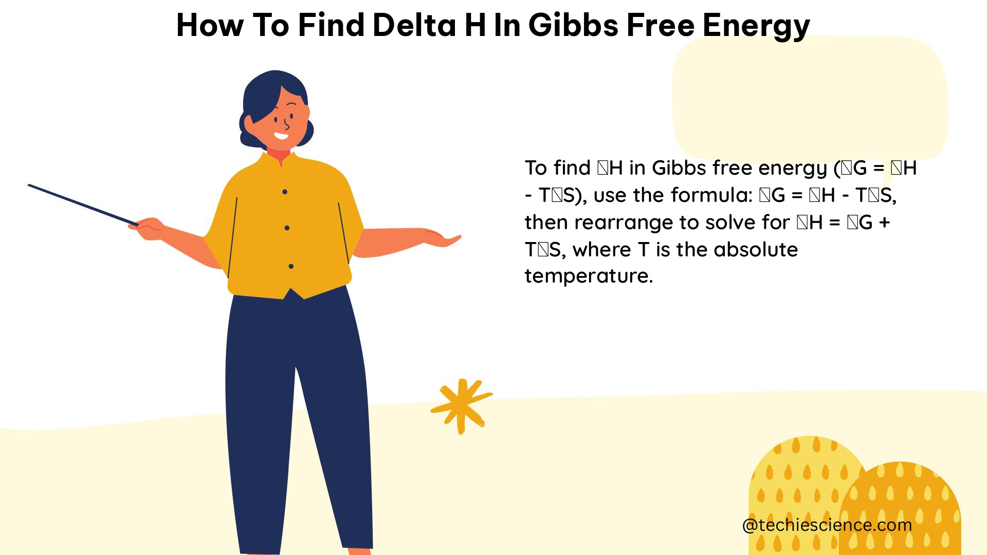 how to find delta h in gibbs free energy