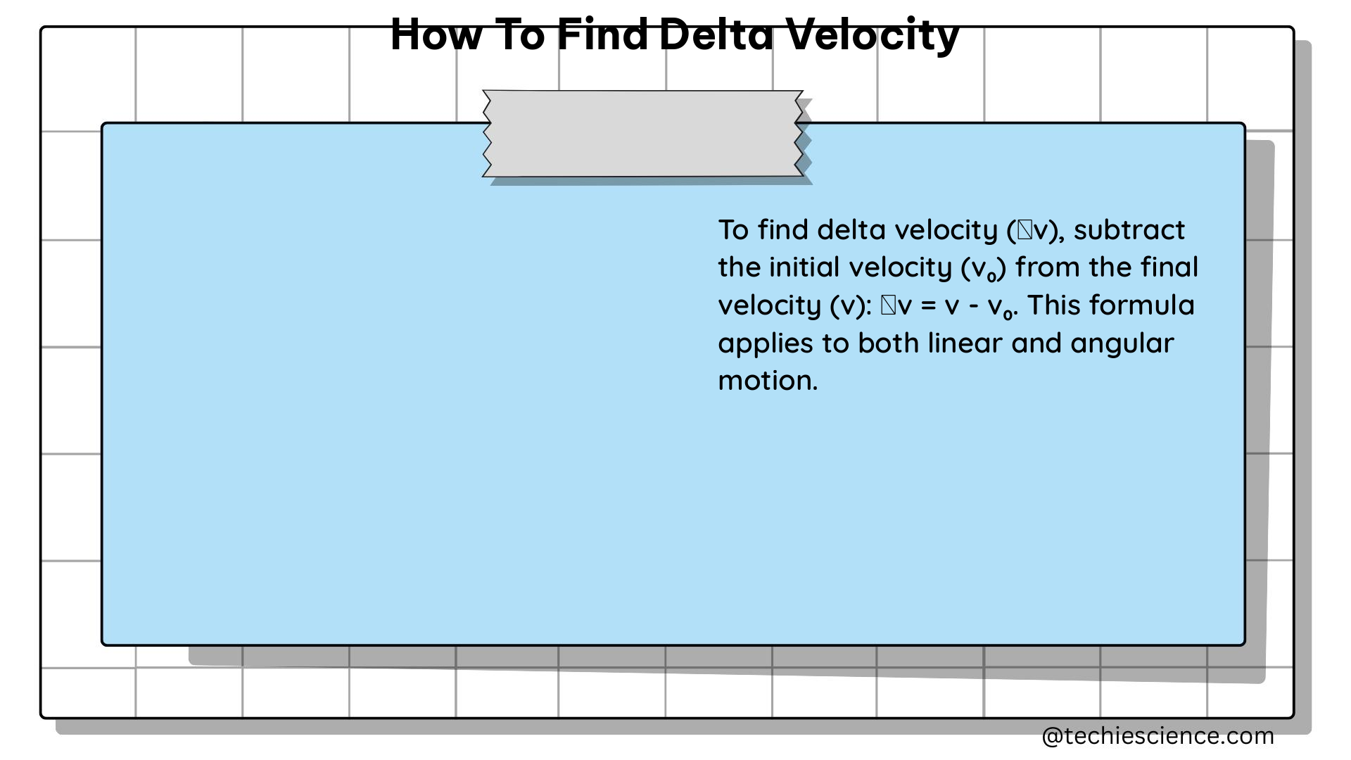 how to find delta velocity