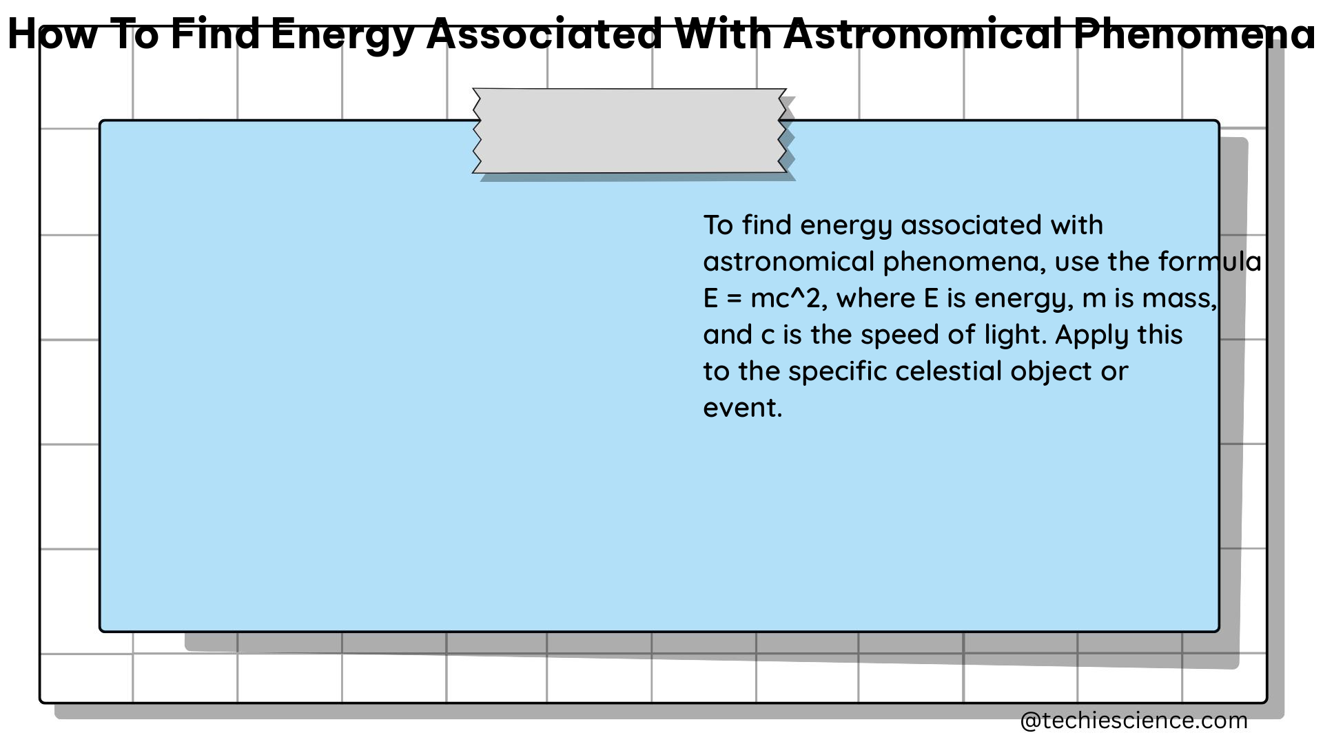 how to find energy associated with astronomical phenomena