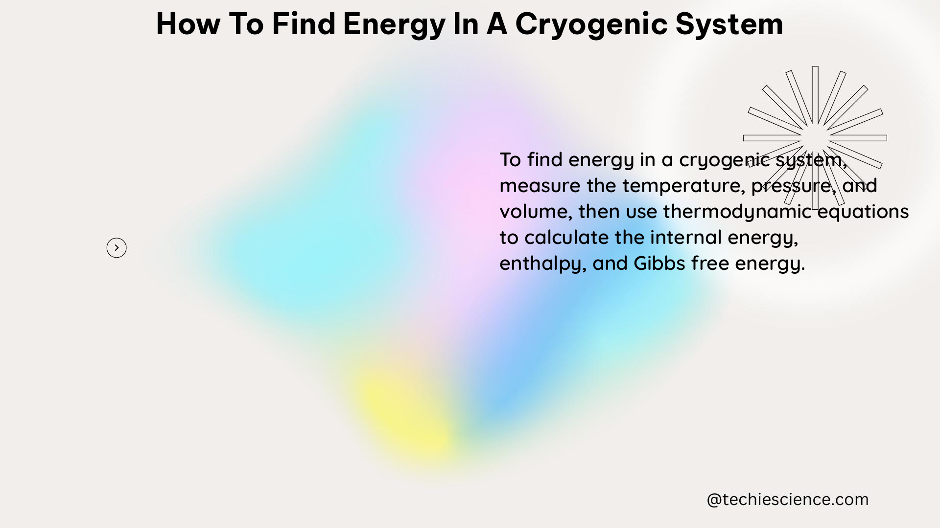 how to find energy in a cryogenic system