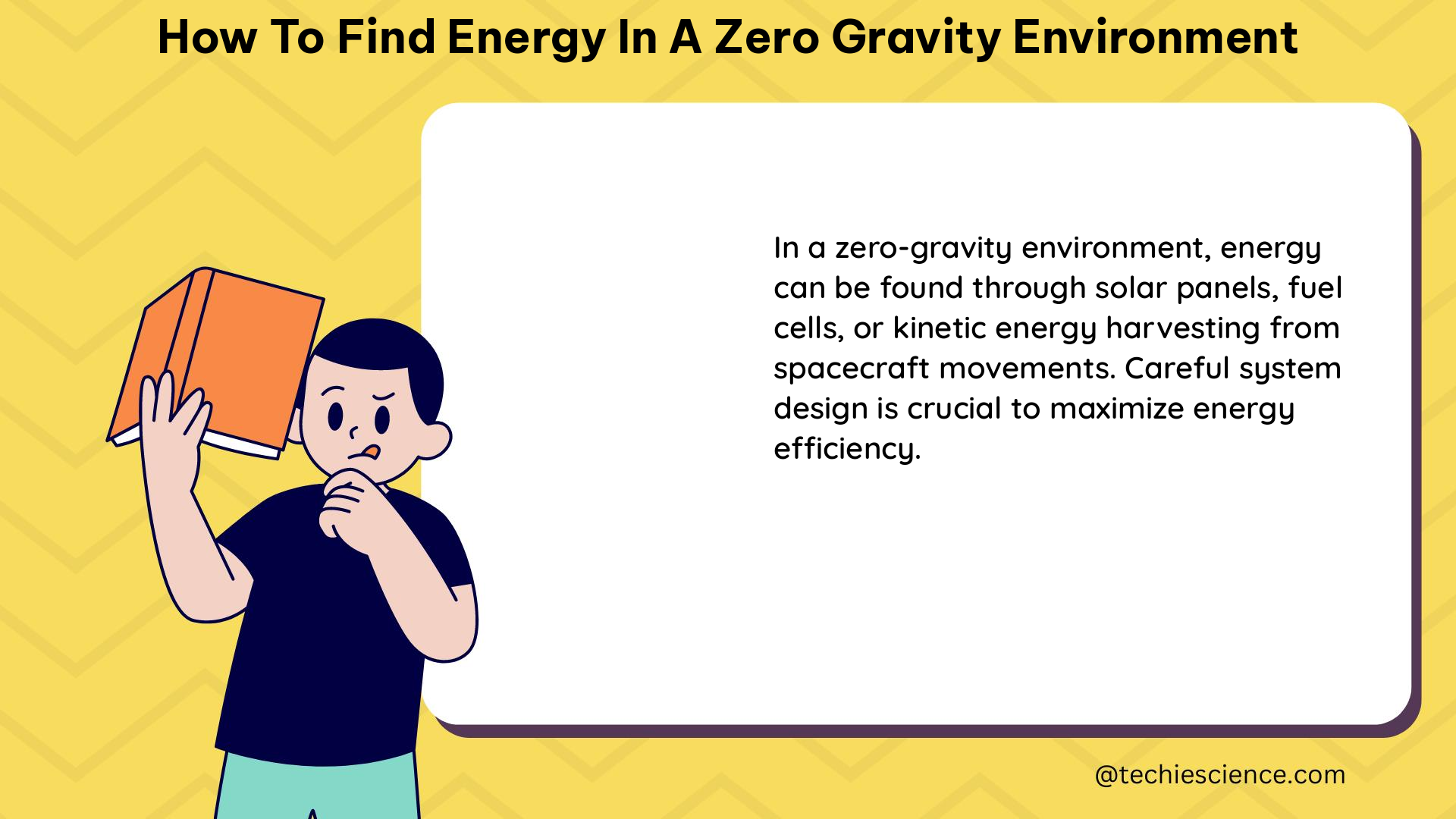 how to find energy in a zero gravity environment