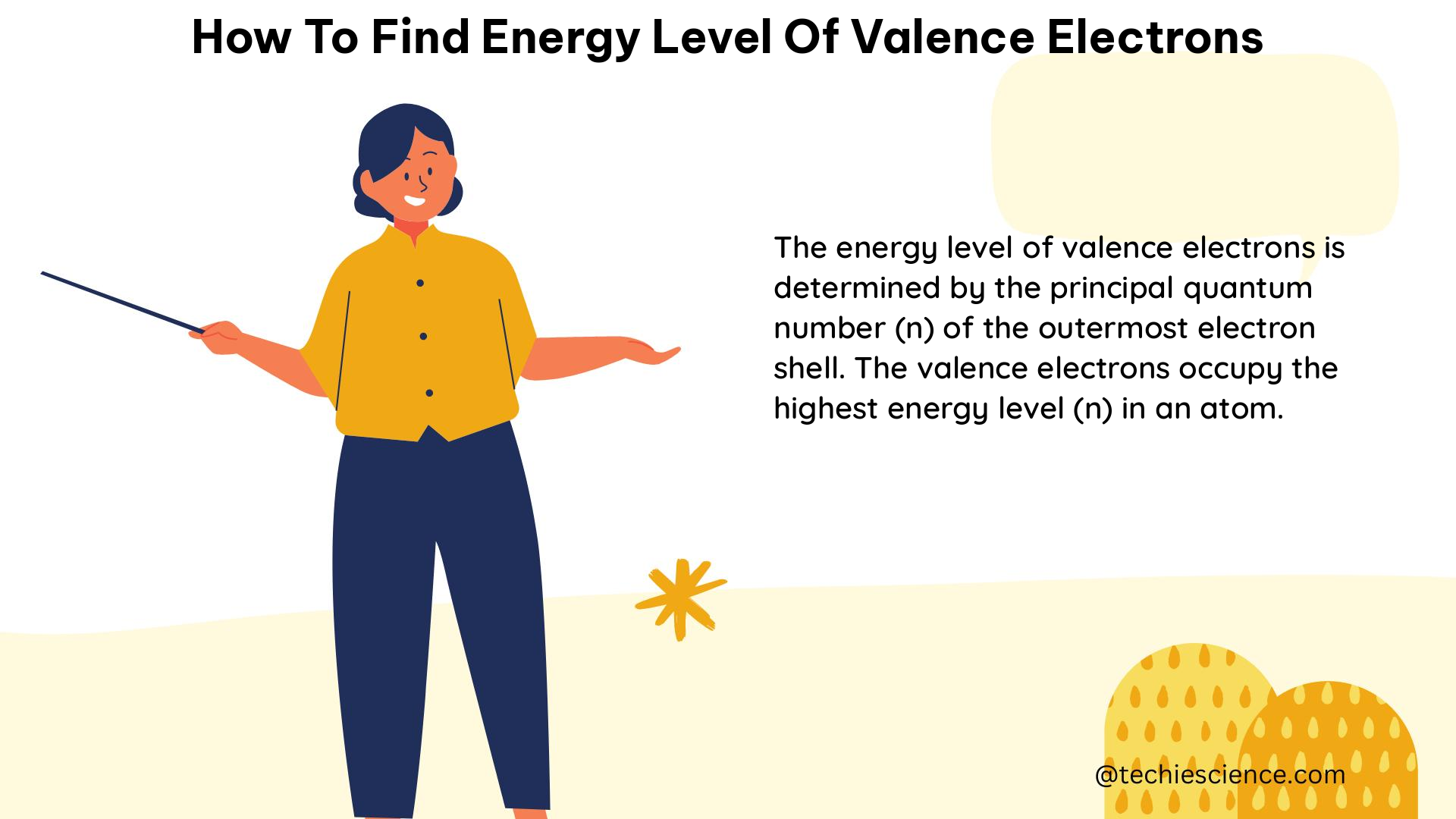 how to find energy level of valence electrons