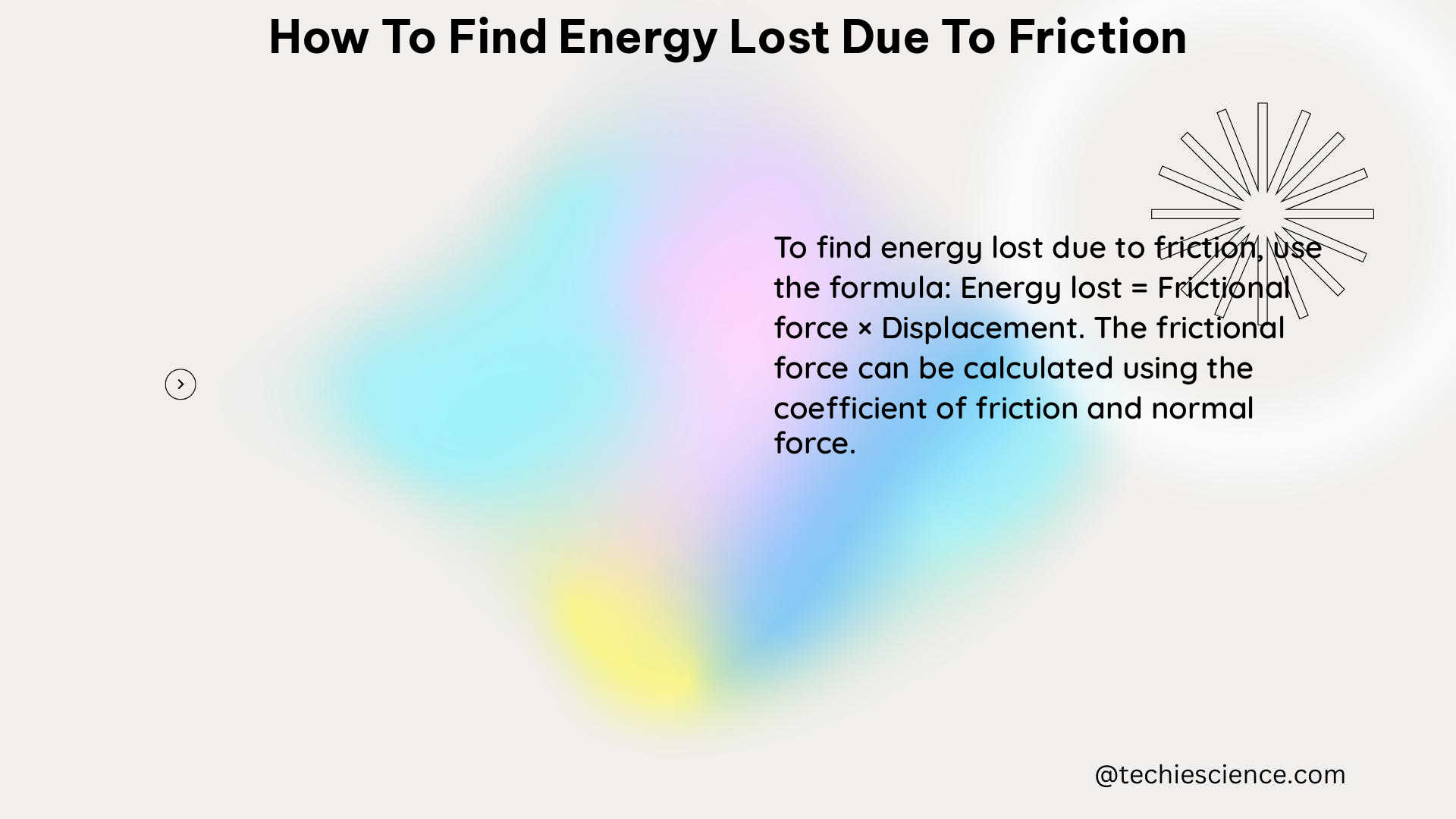 how to find energy lost due to friction